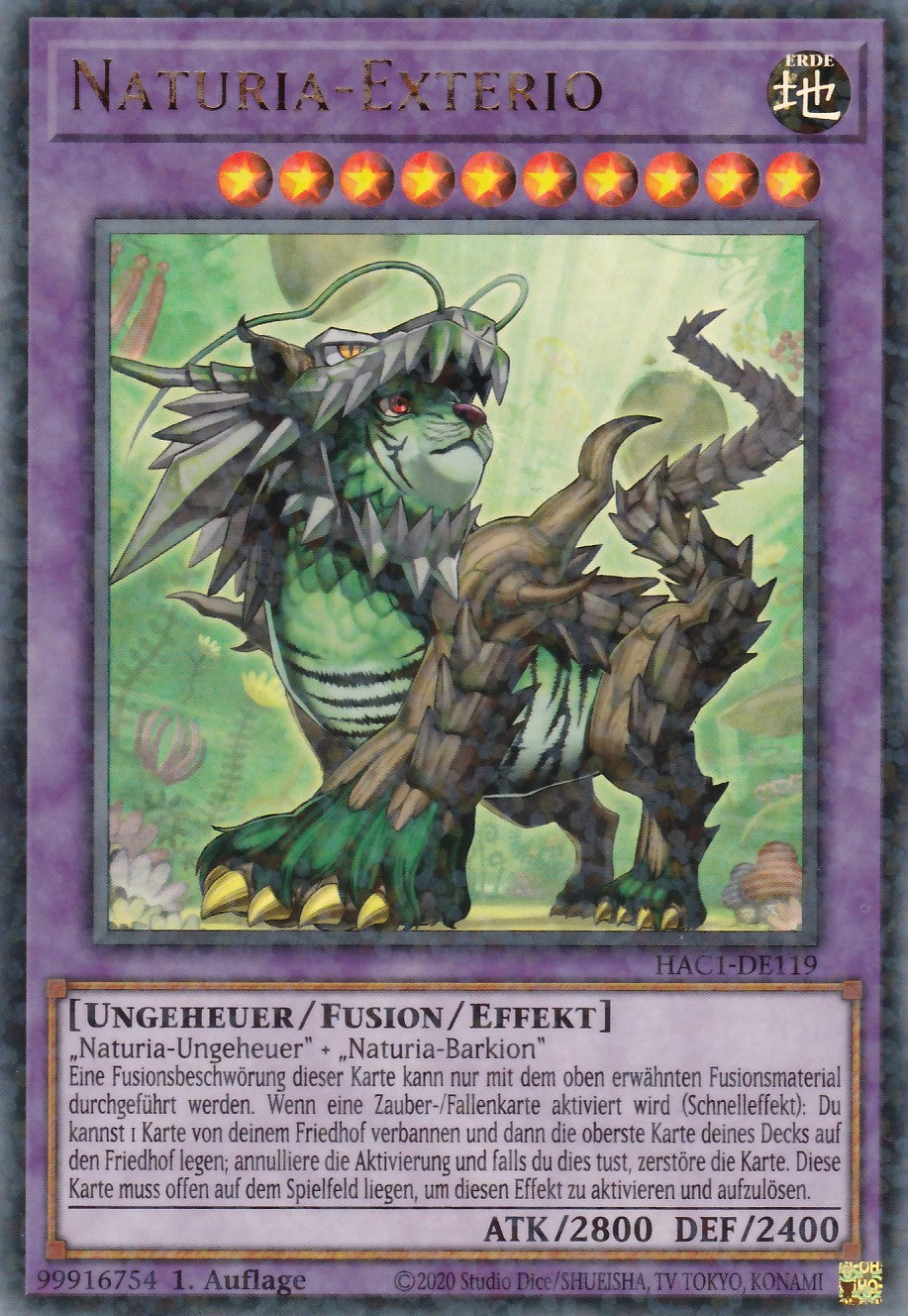 Naturia-Exterio - HAC1-DE119 - Duel Terminal Ultra Rare - Deutsch - 1. Auflage - Hidden Arsenal Chapter 1