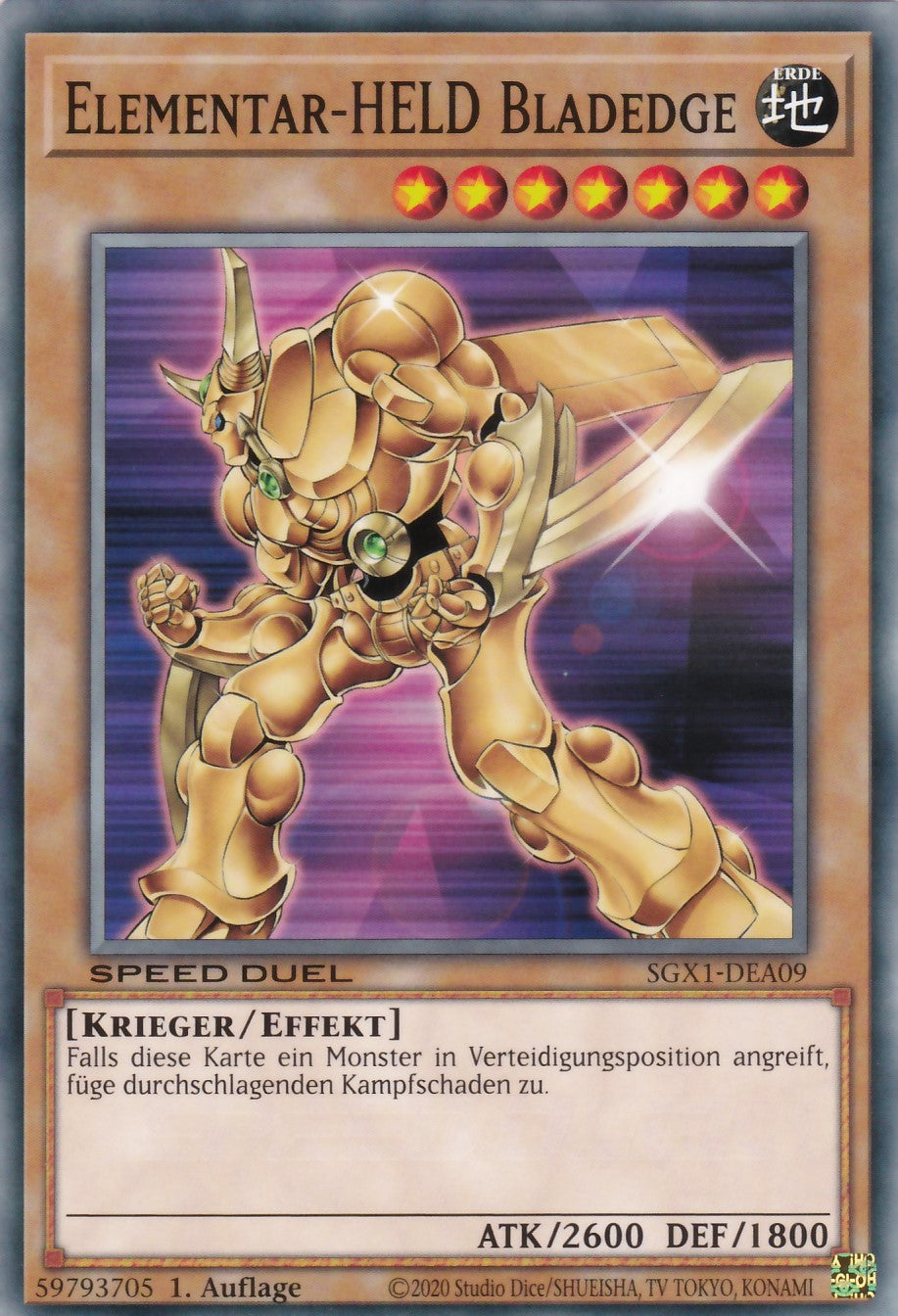 Elementar-HELD Bladedge - SGX1-DEA09 - Common - Deutsch - 1. Auflage - Speed Duel GX: Duel Academy Box