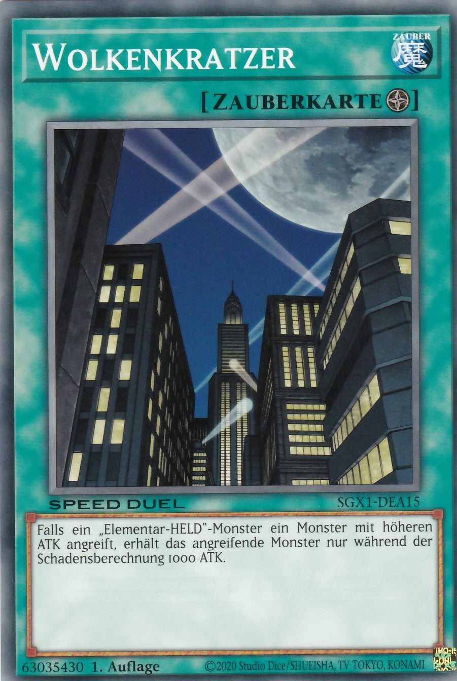 Wolkenkratzer - SGX1-DEA15 - Common - Deutsch - 1. Auflage - Speed Duel GX: Duel Academy Box