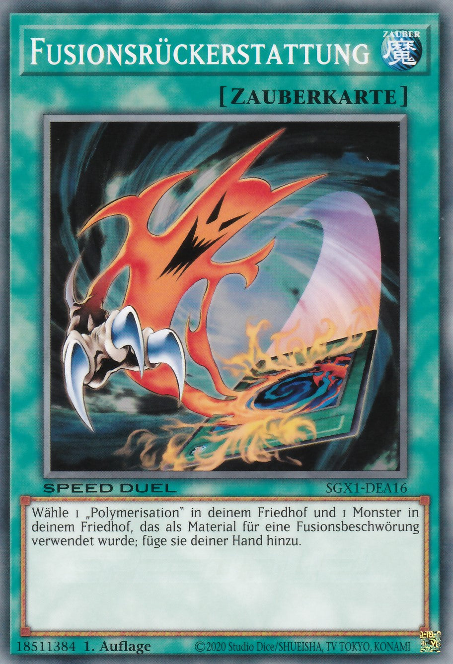 Fusionsrückerstattung - SGX1-DEA16 - Common - Deutsch - 1. Auflage - Speed Duel GX: Duel Academy Box