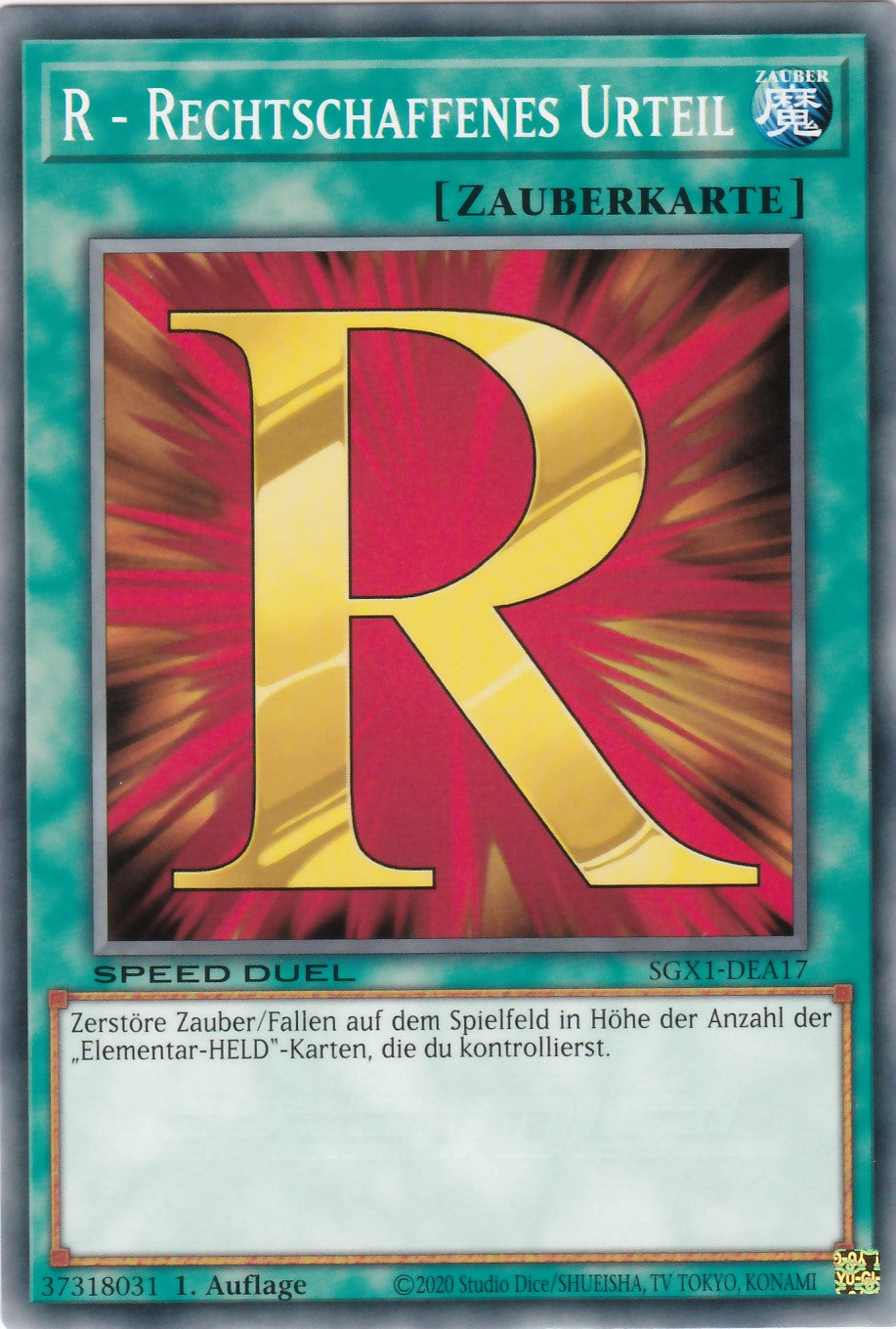 R - Rechtschaffenes Urteil - SGX1-DEA17 - Common - Deutsch - 1. Auflage - Speed Duel GX: Duel Academy Box