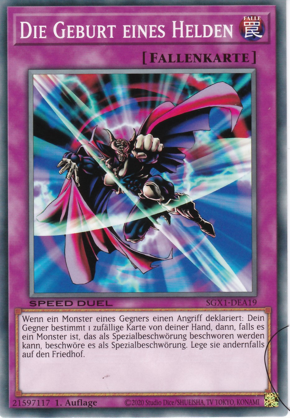 Die Geburt eines Helden - SGX1-DEA19 - Common - Deutsch - 1. Auflage - Speed Duel GX: Duel Academy Box