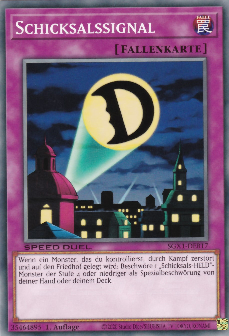 Schicksalssignal - SGX1-DEB17 - Common - Deutsch - 1. Auflage - Speed Duel GX: Duel Academy Box