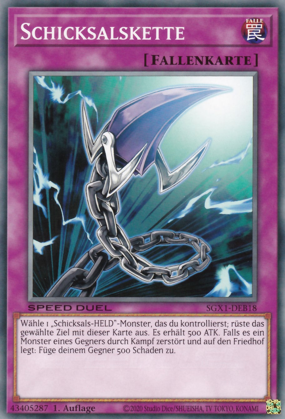 Schicksalskette - SGX1-DEB18 - Common - Deutsch - 1. Auflage - Speed Duel GX: Duel Academy Box