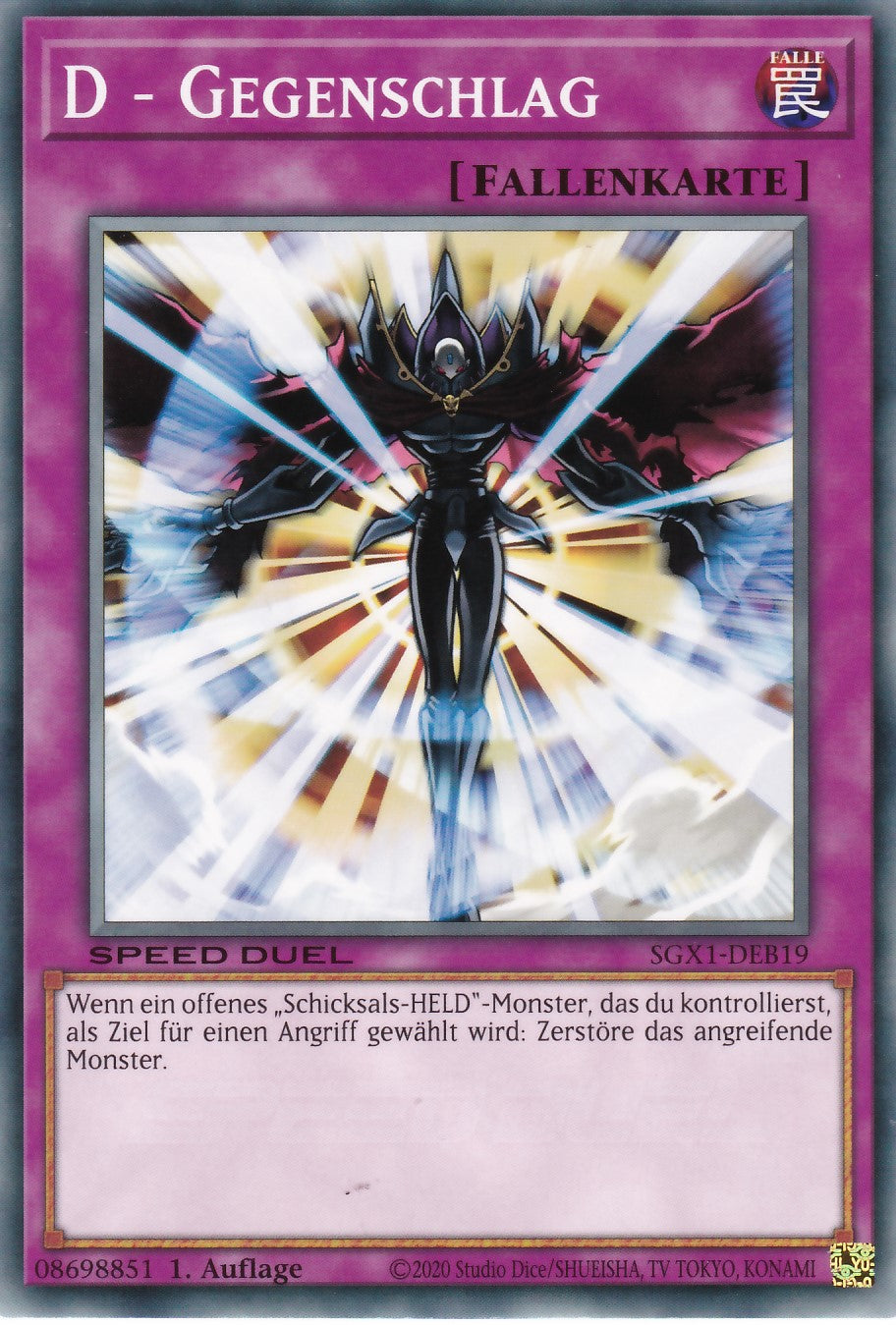 D - Gegenschlag - SGX1-DEB19 - Common - Deutsch - 1. Auflage - Speed Duel GX: Duel Academy Box
