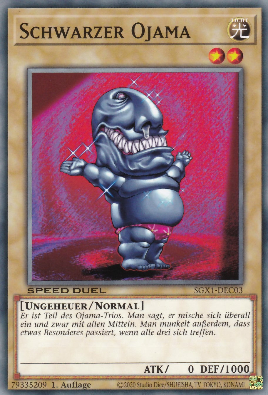 Schwarzer Ojama - SGX1-DEC03 - Common - Deutsch - 1. Auflage - Speed Duel GX: Duel Academy Box