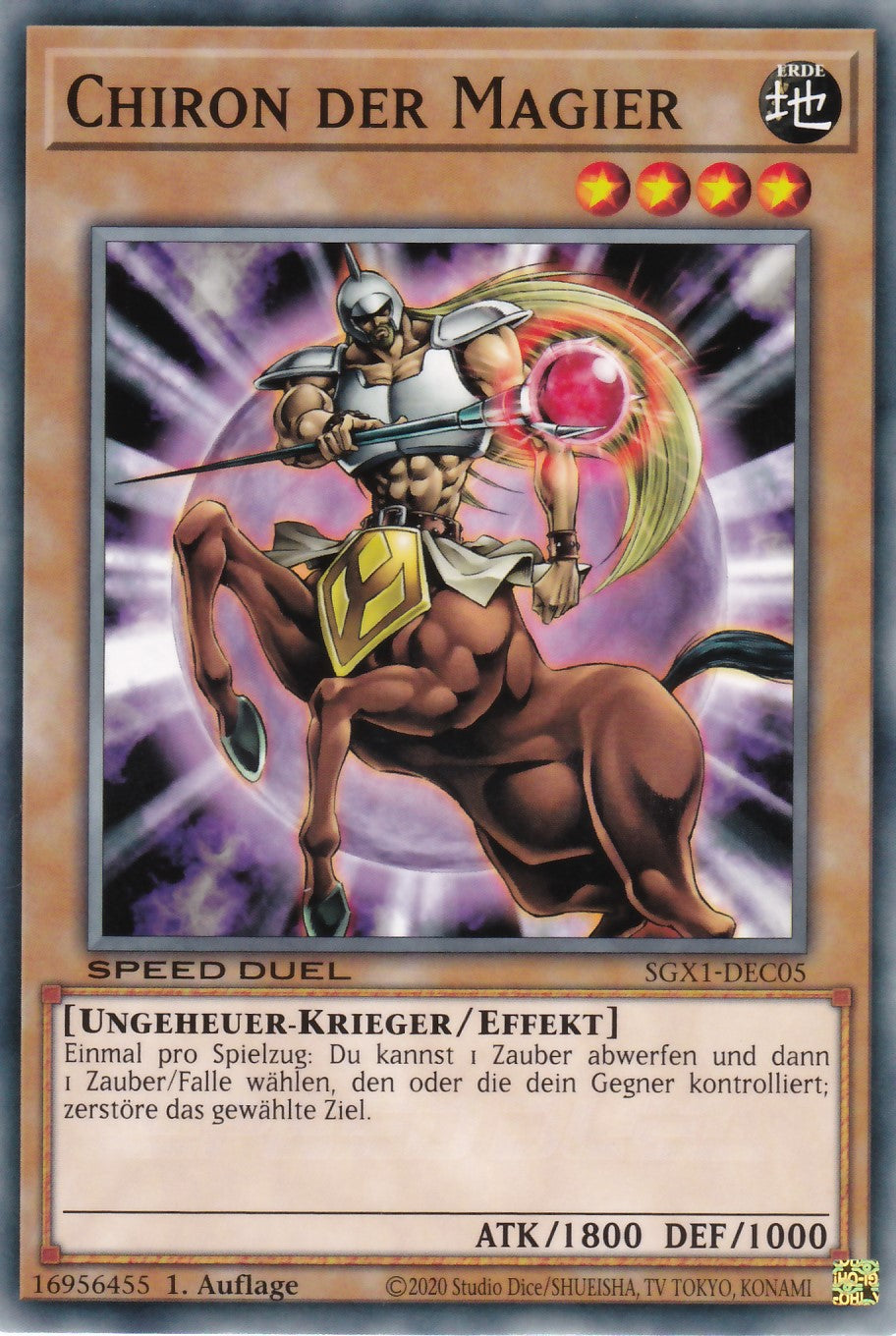Chiron der Magier - SGX1-DEC05 - Common - Deutsch - 1. Auflage - Speed Duel GX: Duel Academy Box