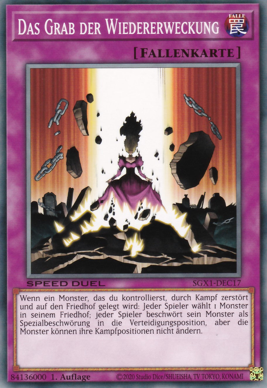 Das Grab der Wiedererweckung - SGX1-DEC17 - Common - Deutsch - 1. Auflage - Speed Duel GX: Duel Academy Box