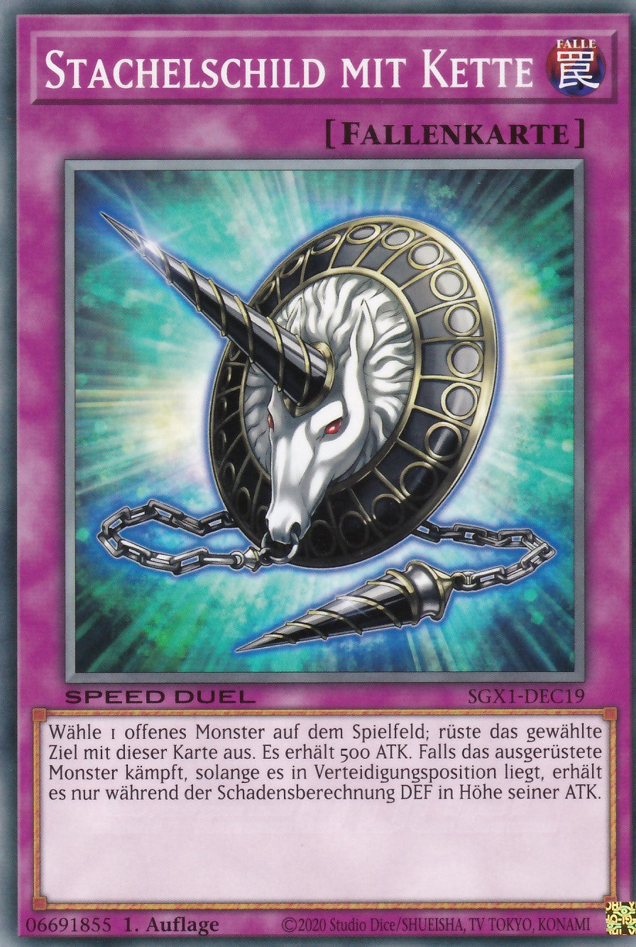 Stachelschild mit Kette - SGX1-DEC19 - Common - Deutsch - 1. Auflage - Speed Duel GX: Duel Academy Box