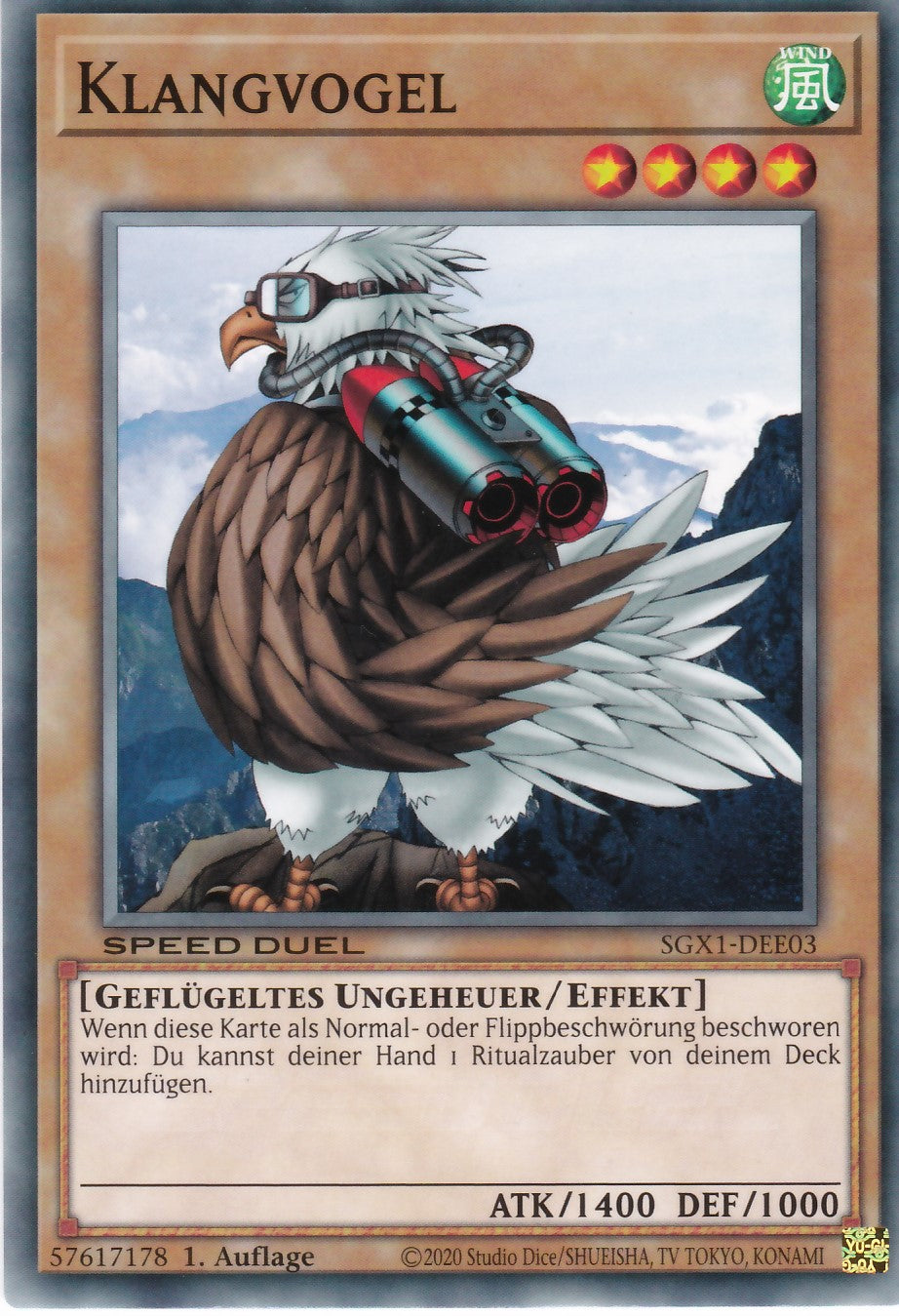 Klangvogel - SGX1-DEE03 - Common - Deutsch - 1. Auflage - Speed Duel GX: Duel Academy Box