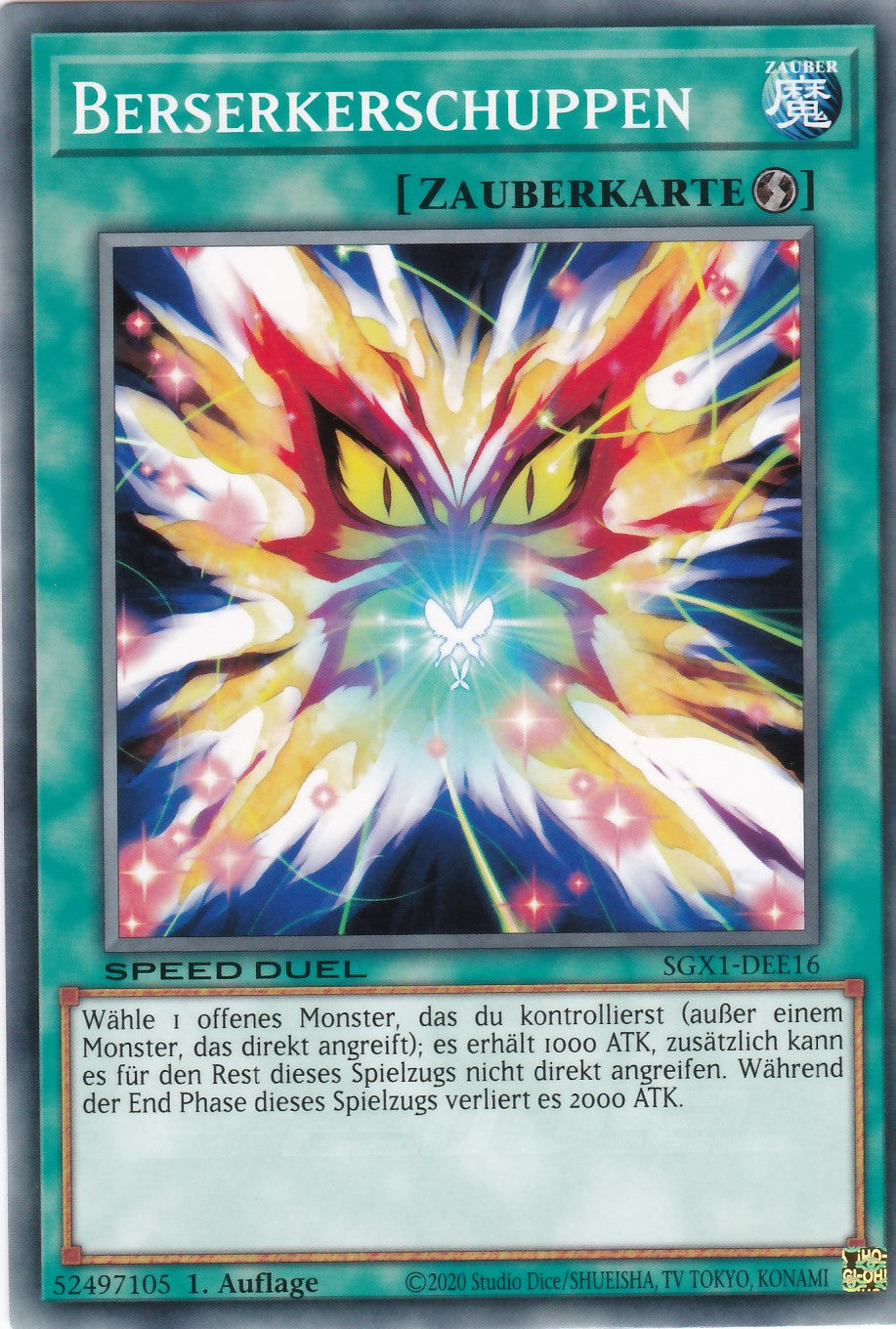 Berserkerschuppen - SGX1-DEE16 - Common - Deutsch - 1. Auflage - Speed Duel GX: Duel Academy Box