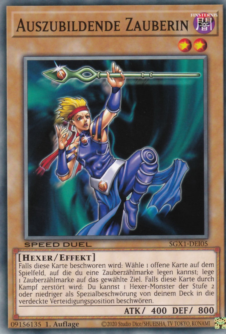 Auszubildende Zauberin - SGX1-DEI05 - Common - Deutsch - 1. Auflage - Speed Duel GX: Duel Academy Box