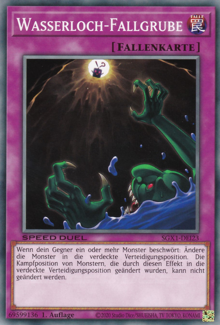 Wasserloch-Fallgrube - SGX1-DEI23 - Common - Deutsch - 1. Auflage - Speed Duel GX: Duel Academy Box