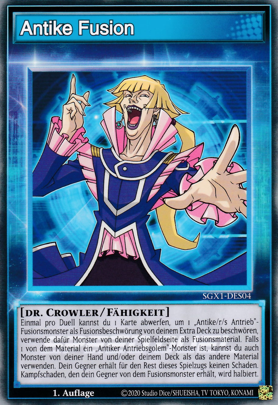 Antike Fusion - SGX1-DES04 - Common - Deutsch - 1. Auflage - Speed Duel GX: Duel Academy Box