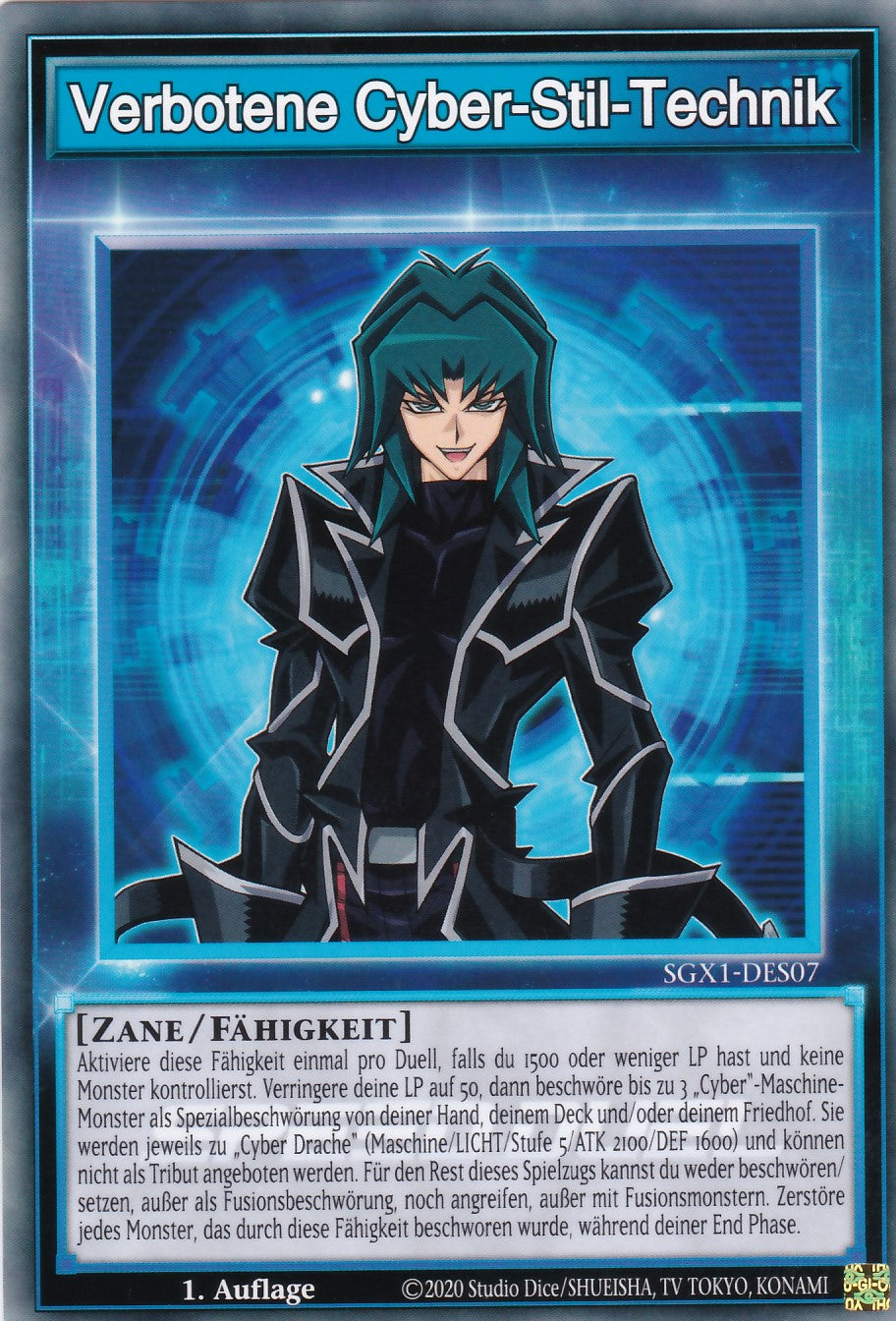 Verbotene Cyber Stil Technik - SGX1-DES07 - Common - Deutsch - 1. Auflage - Speed Duel GX: Duel Academy Box