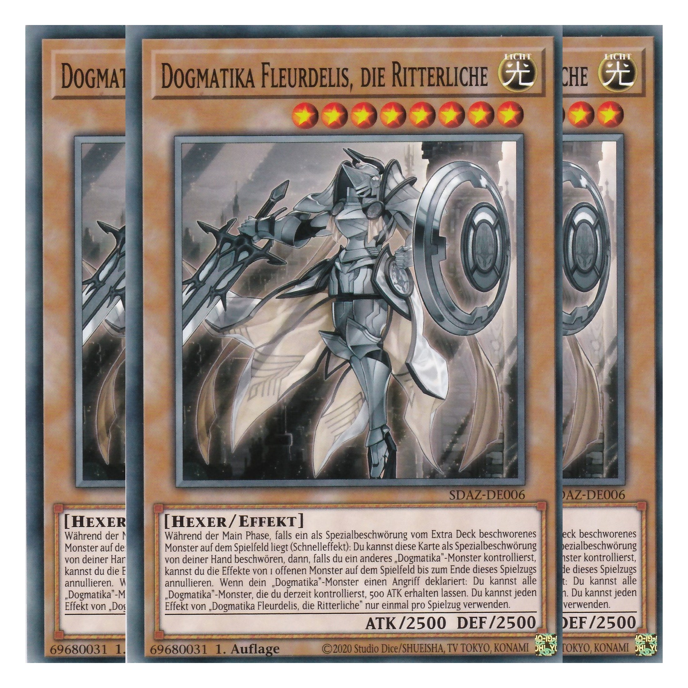 Dogmatika Fleurdelis die Ritterliche - SDAZ-DE006 - Common - Deutsch - 1. Auflage - Structure Deck: Albaz Strike - Yu-Gi-Oh! - Playset (3 Kopien)