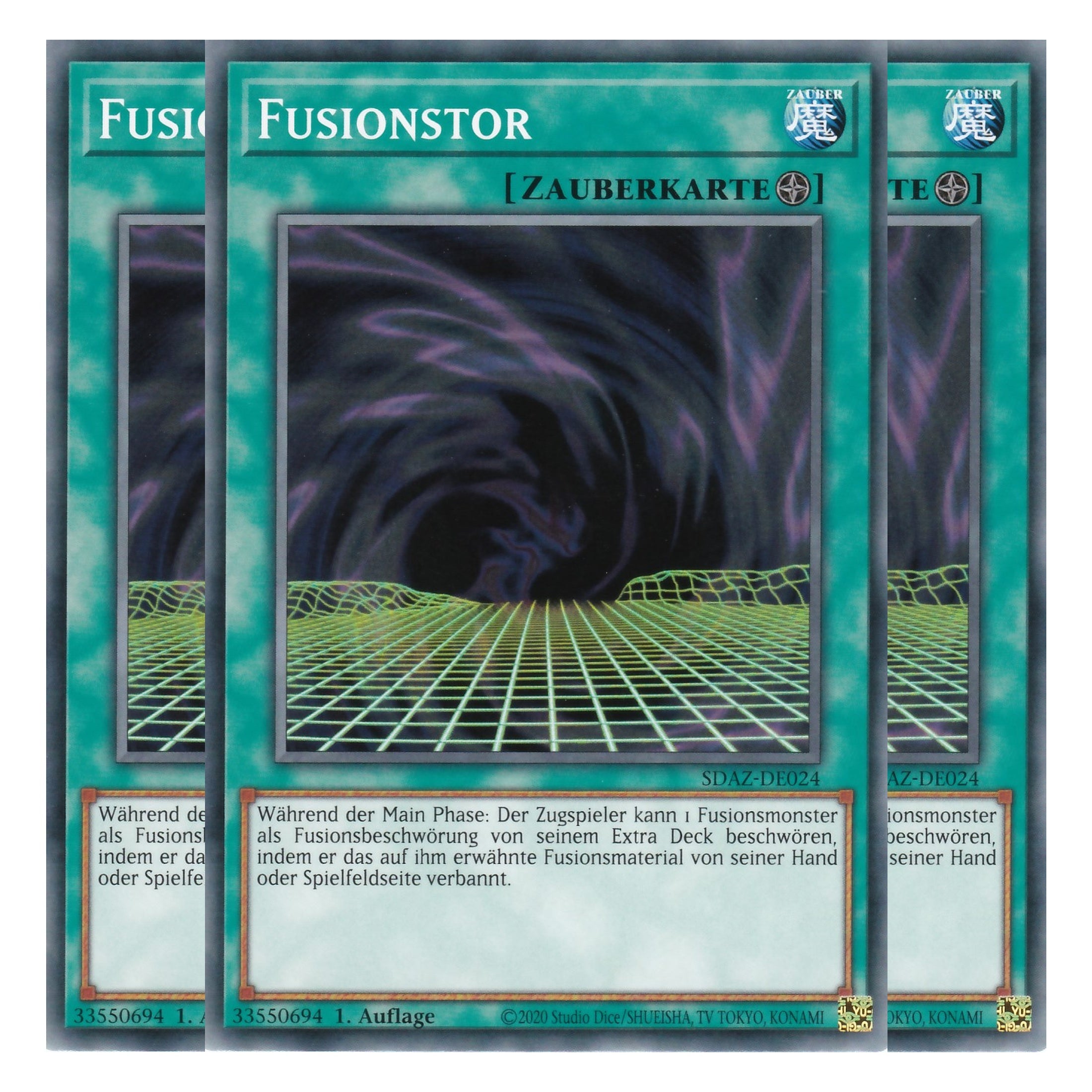 Fusionstor - SDAZ-DE024 - Common - Deutsch - 1. Auflage - Structure Deck: Albaz Strike - Yu-Gi-Oh! - Playset (3 Kopien)