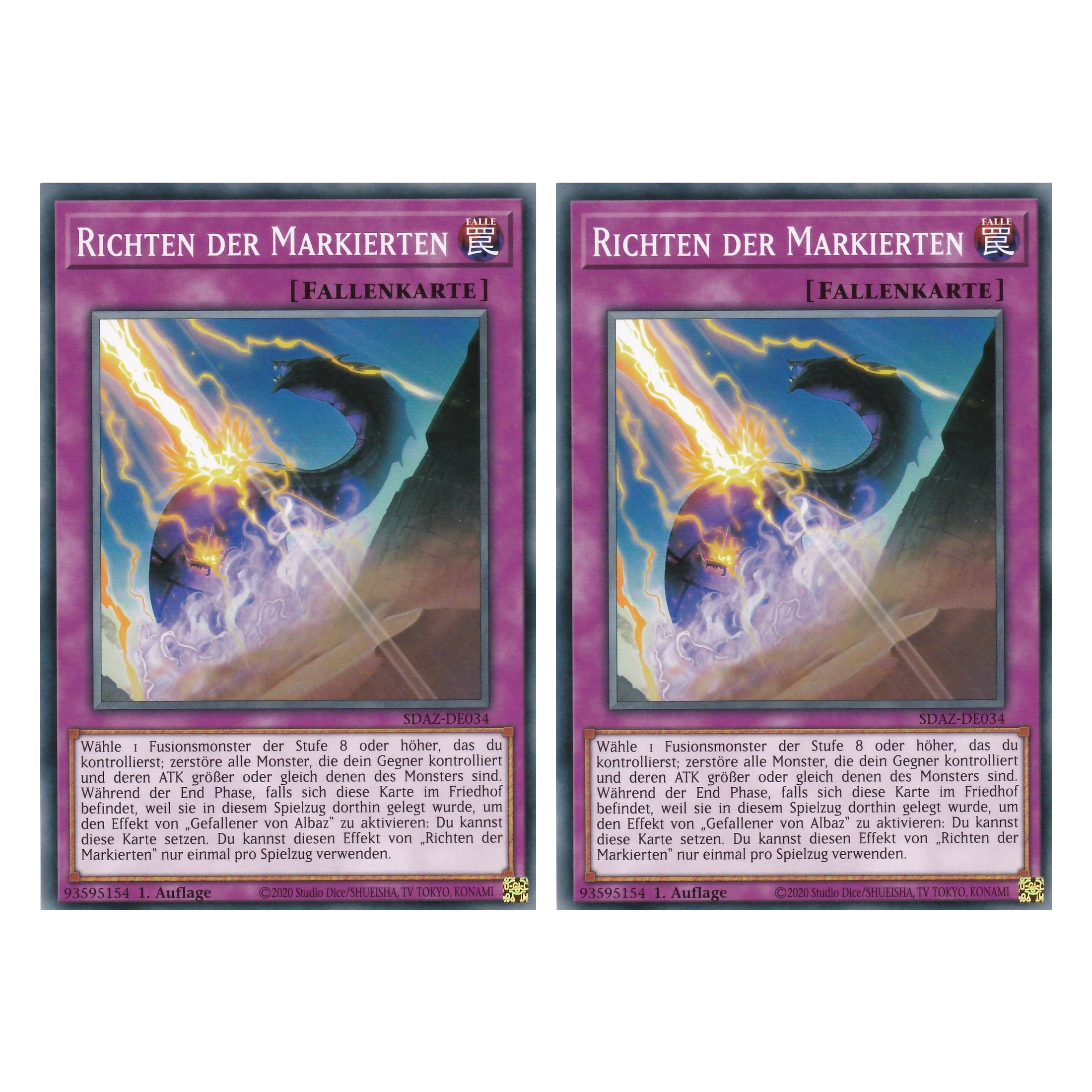 Richten der Markierten - SDAZ-DE034 - Common - Deutsch - 1. Auflage - Structure Deck: Albaz Strike - Yu-Gi-Oh! - Duo Set (2 Stück)