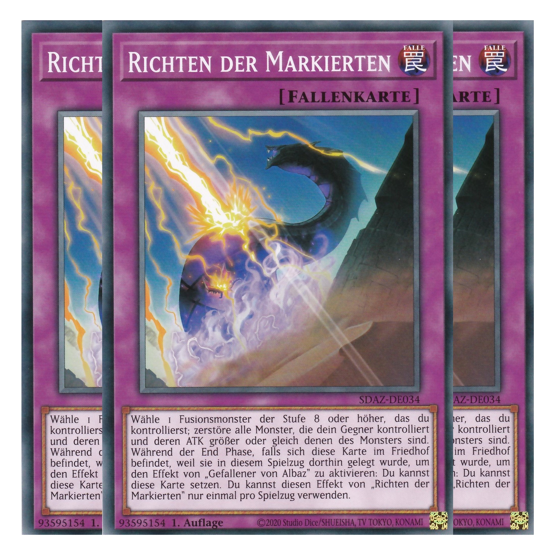 Richten der Markierten - SDAZ-DE034 - Common - Deutsch - 1. Auflage - Structure Deck: Albaz Strike - Yu-Gi-Oh! - Playset (3 Kopien)