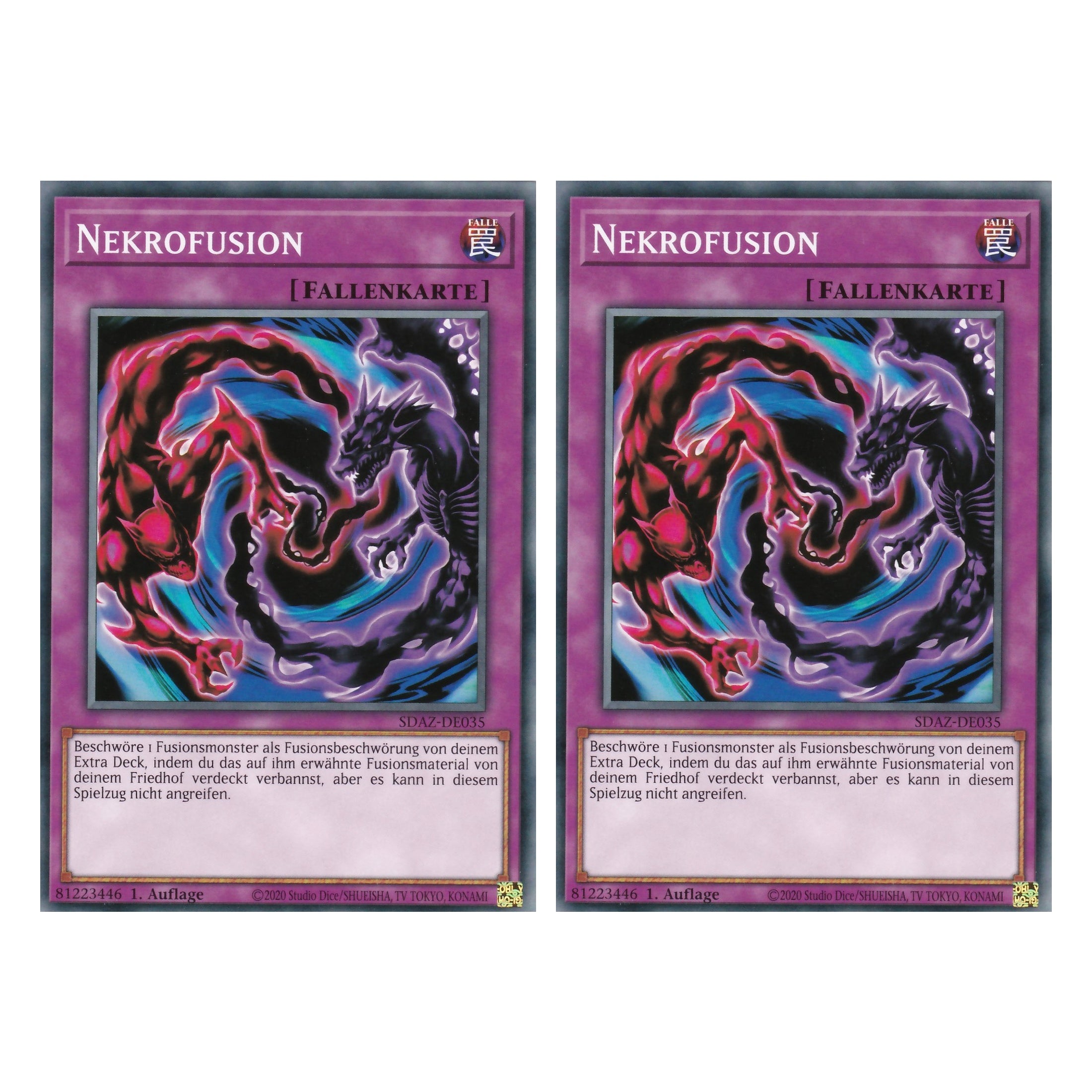 Nekrofusion - SDAZ-DE035 - Common - Deutsch - 1. Auflage - Structure Deck: Albaz Strike - Yu-Gi-Oh! - Duo Set (2 Stück)