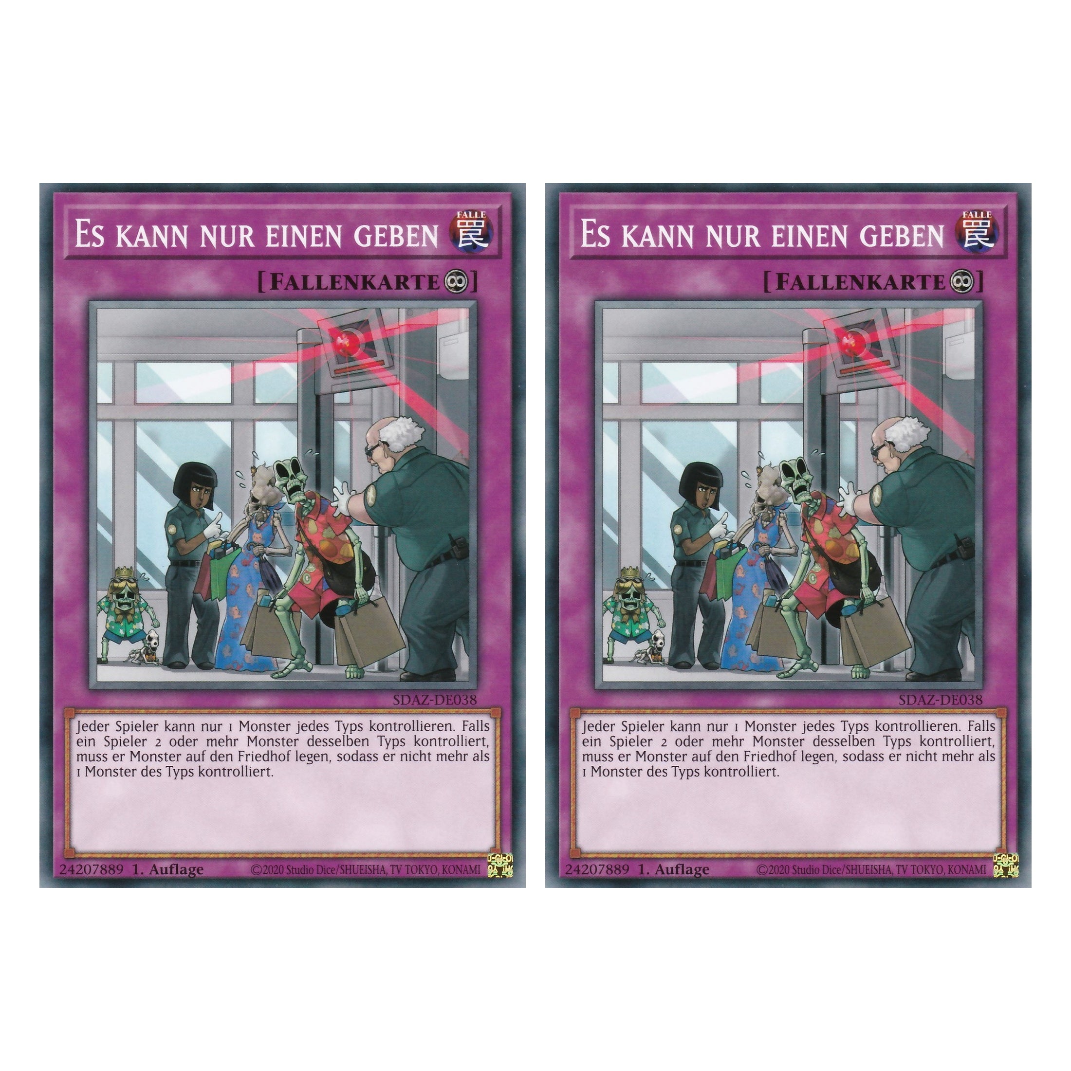 Es kann nur einen geben - SDAZ-DE038 - Common - Deutsch - 1. Auflage - Structure Deck: Albaz Strike - Yu-Gi-Oh! - Duo Set (2 Stück)
