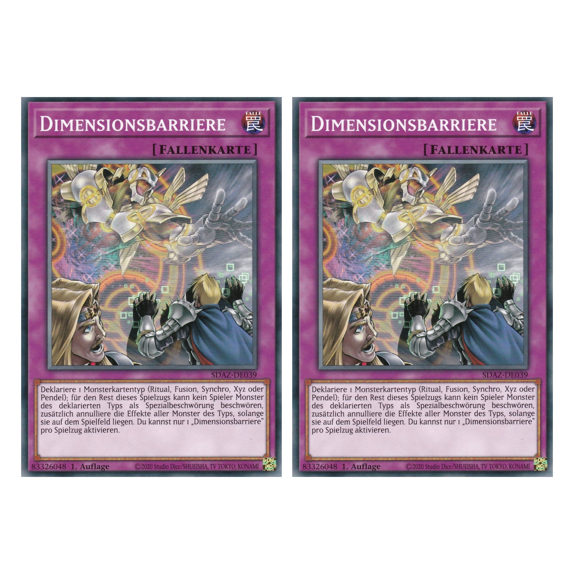 Dimensionsbarriere - SDAZ-DE039 - Common - Deutsch - 1. Auflage - Structure Deck: Albaz Strike - Yu-Gi-Oh! - Duo Set (2 Stück)