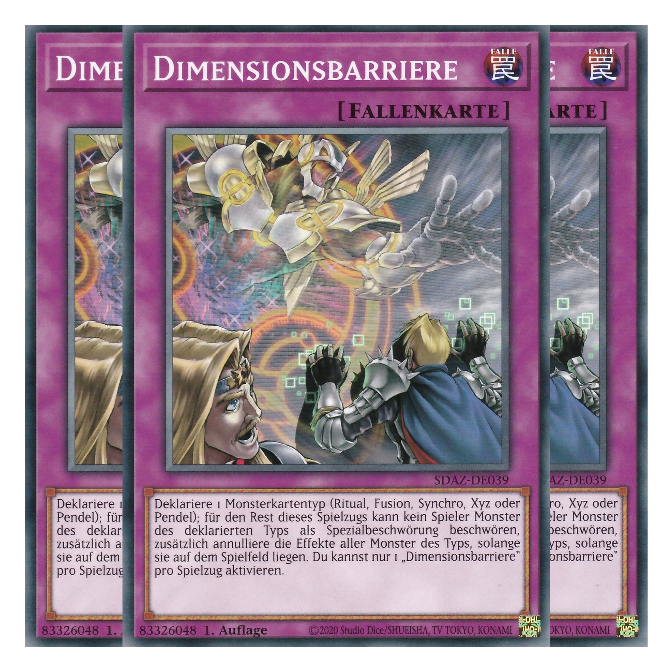 Dimensionsbarriere - SDAZ-DE039 - Common - Deutsch - 1. Auflage - Structure Deck: Albaz Strike - Yu-Gi-Oh! - Playset (3 Kopien)