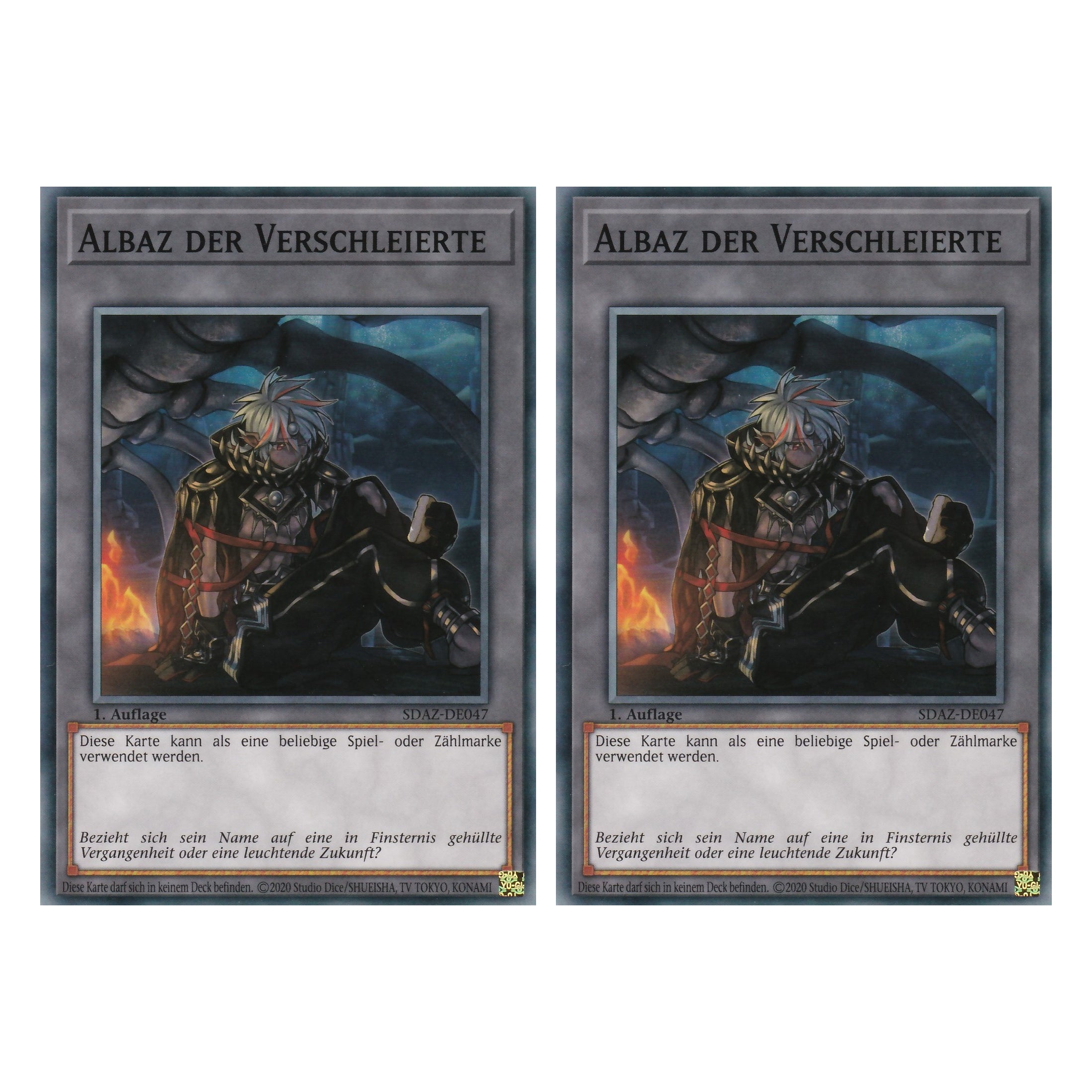 Albaz der Verschleierte - SDAZ-DE047 - Common - Deutsch - 1. Auflage - Structure Deck: Albaz Strike - Yu-Gi-Oh! - Duo Set (2 Stück)