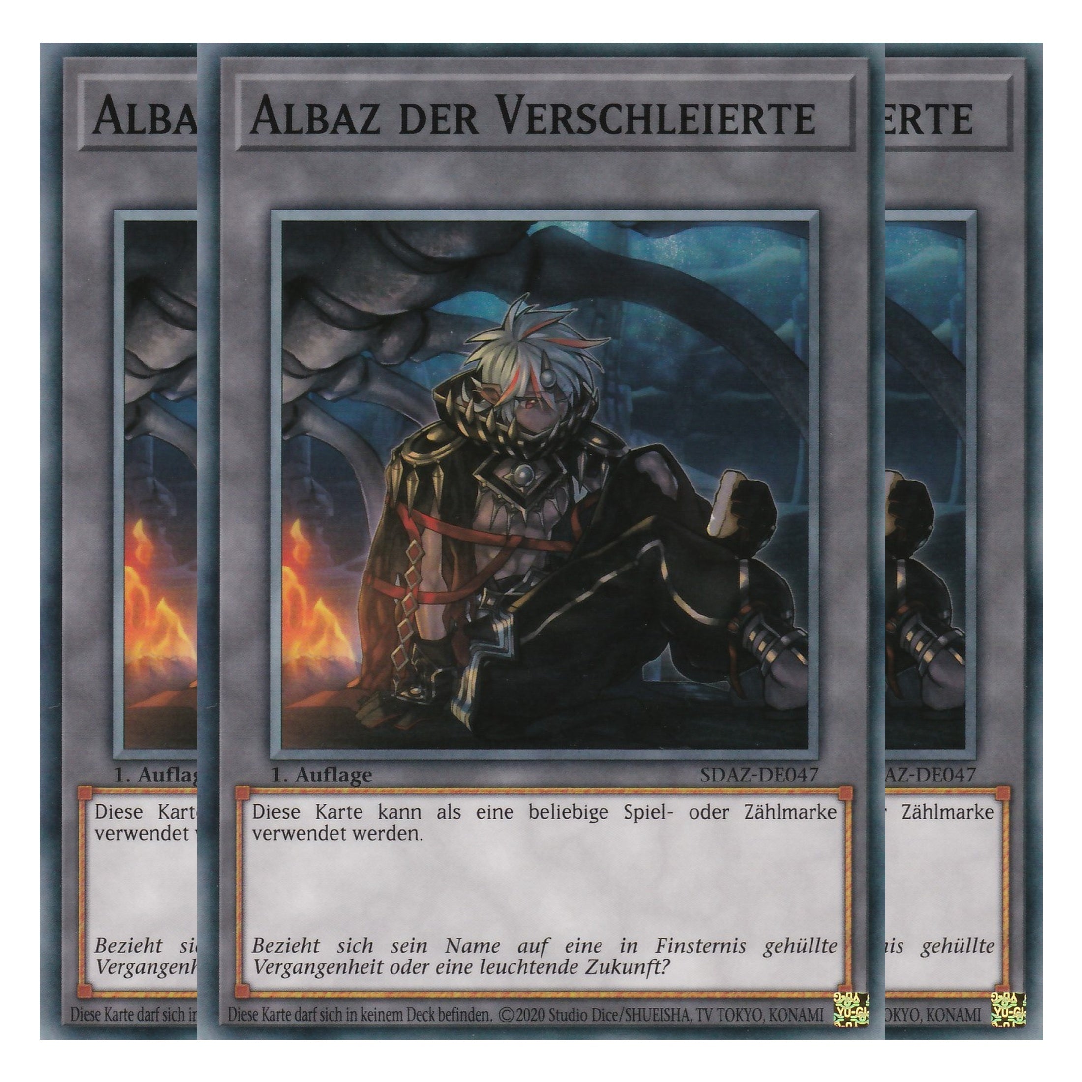 Albaz der Verschleierte - SDAZ-DE047 - Common - Deutsch - 1. Auflage - Structure Deck: Albaz Strike - Yu-Gi-Oh! - Playset (3 Kopien)