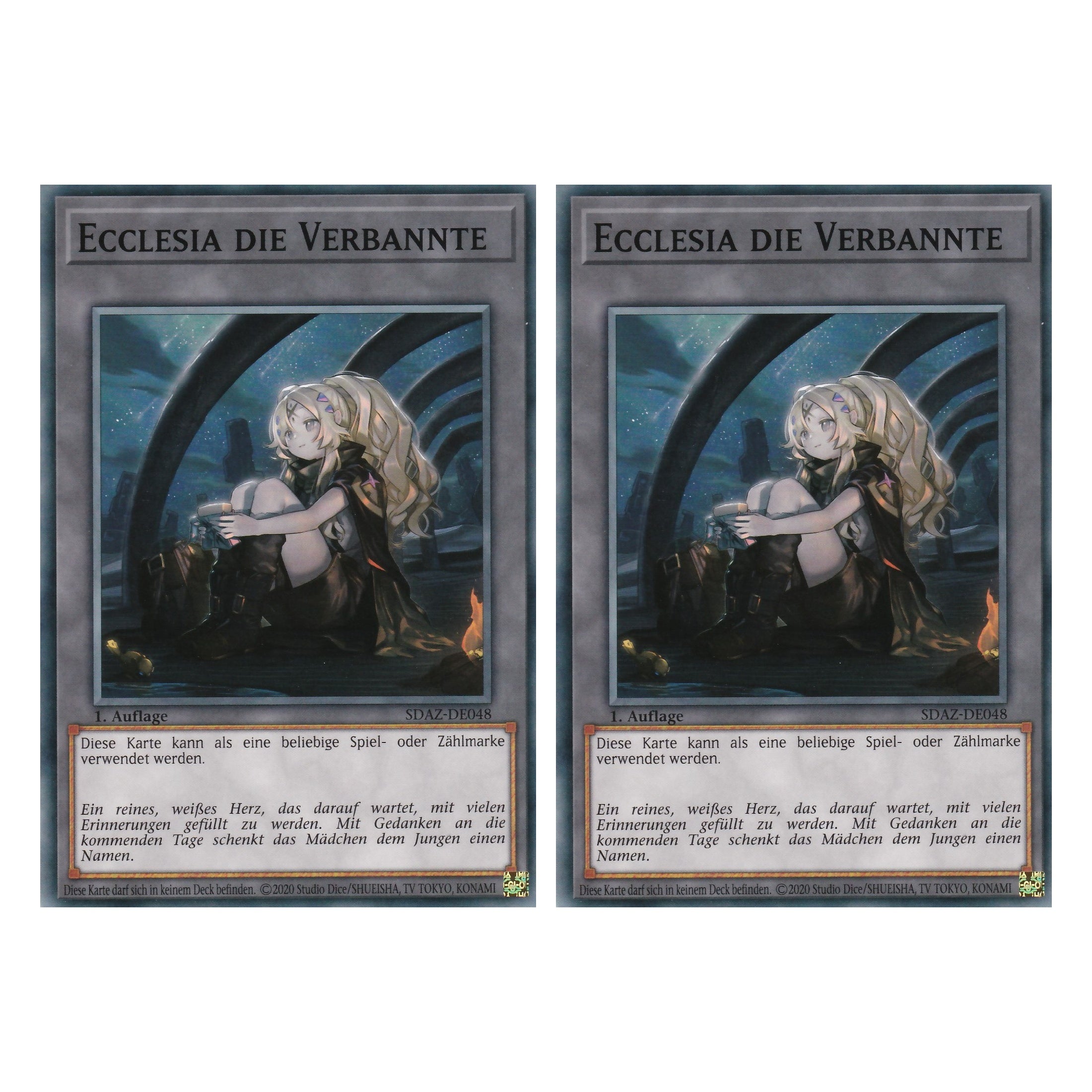 Ecclesia die Verbannte - SDAZ-DE048 - Common - Deutsch - 1. Auflage - Structure Deck: Albaz Strike - Yu-Gi-Oh! - Duo Set (2 Stück)