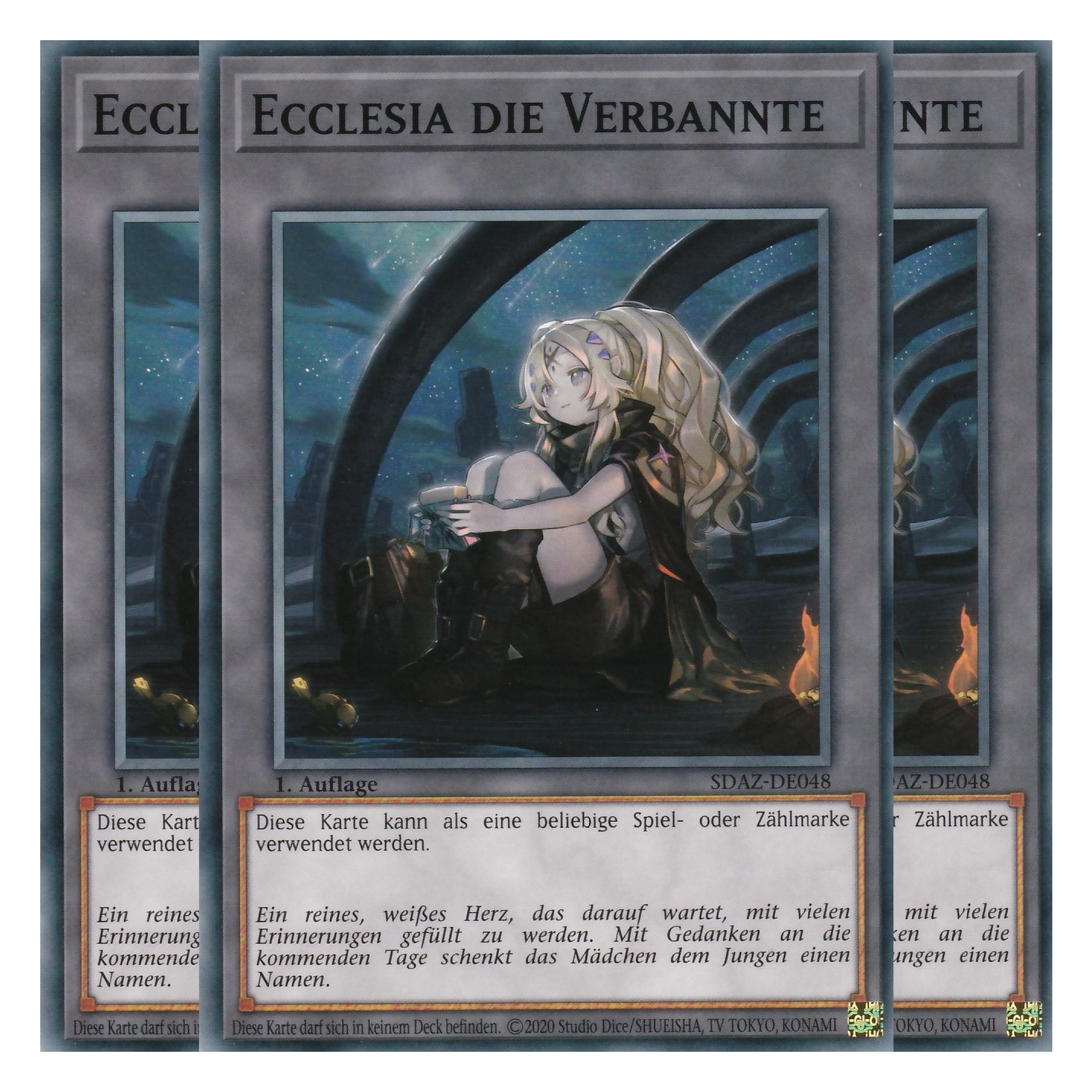 Ecclesia die Verbannte - SDAZ-DE048 - Common - Deutsch - 1. Auflage - Structure Deck: Albaz Strike - Yu-Gi-Oh! - Playset (3 Kopien)