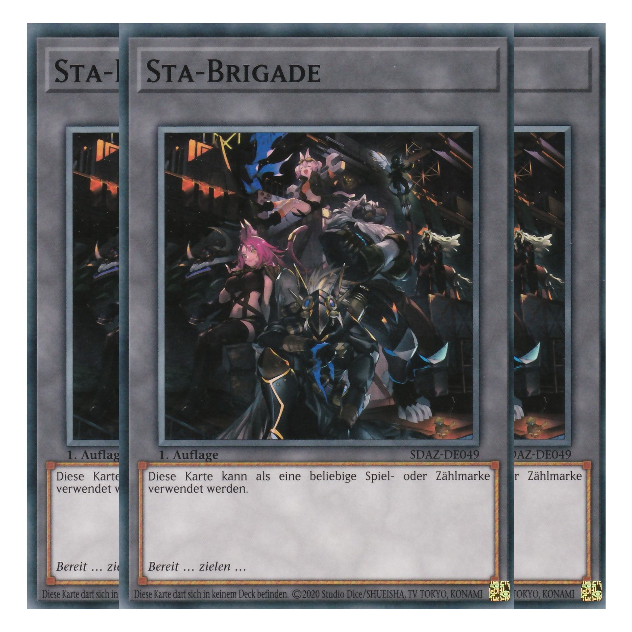 Sta-Brigade - SDAZ-DE049 - Common - Deutsch - 1. Auflage - Structure Deck: Albaz Strike - Yu-Gi-Oh! - Playset (3 Kopien)