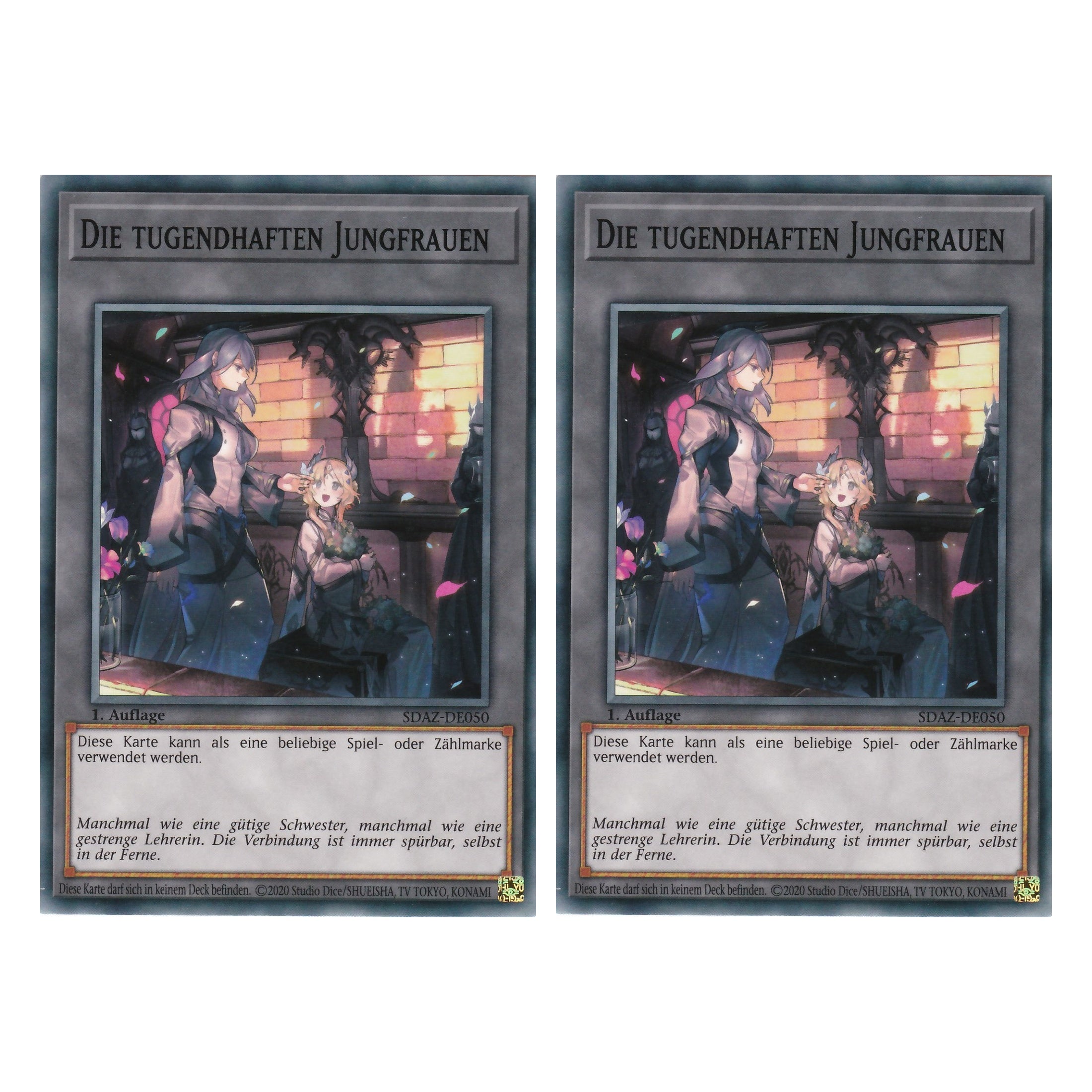 Die Tugendhaften Jungfrauen - SDAZ-DE050 - Common - Deutsch - 1. Auflage - Structure Deck: Albaz Strike - Yu-Gi-Oh! - Duo Set (2 Stück)