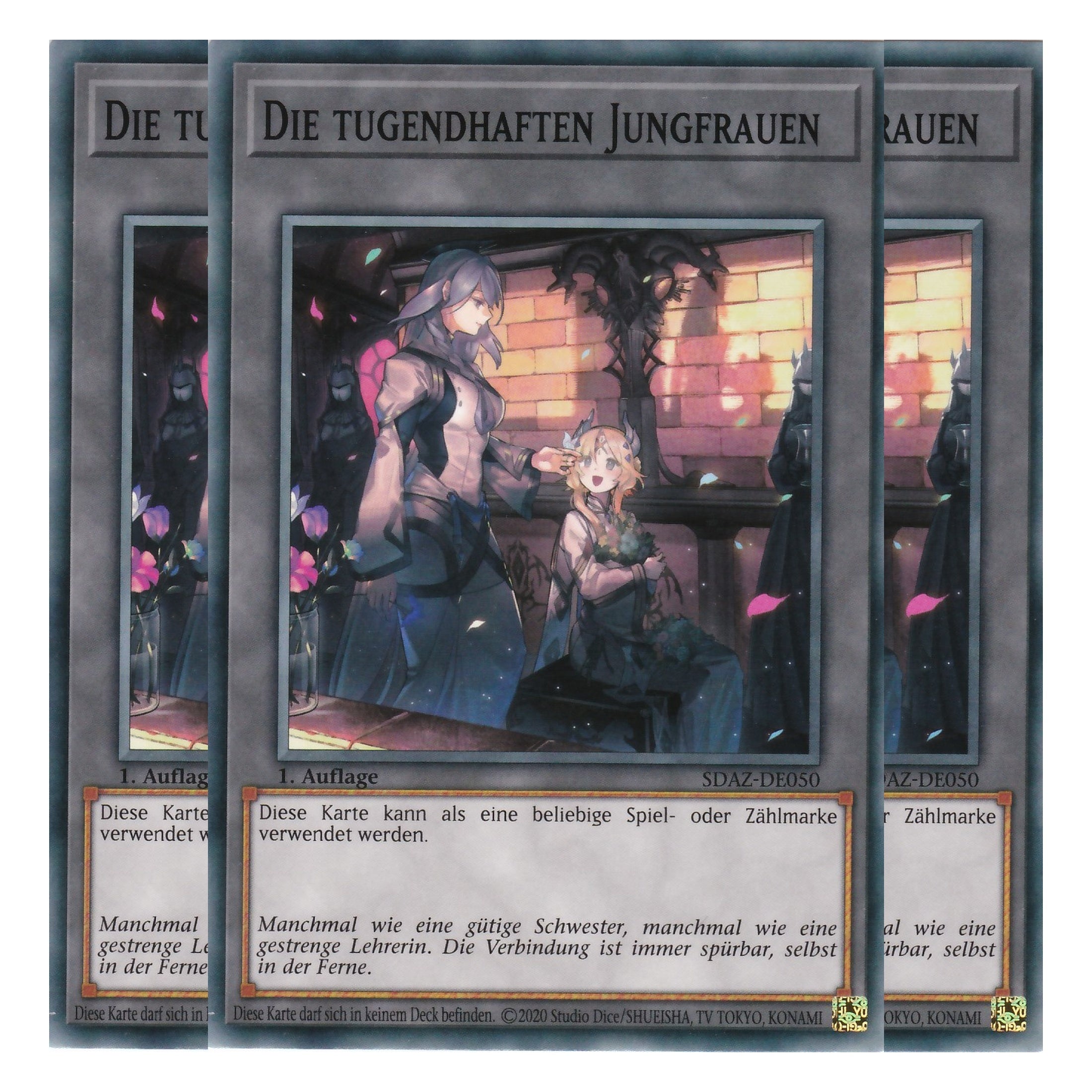 Die Tugendhaften Jungfrauen - SDAZ-DE050 - Common - Deutsch - 1. Auflage - Structure Deck: Albaz Strike - Yu-Gi-Oh! - Playset (3 Kopien)