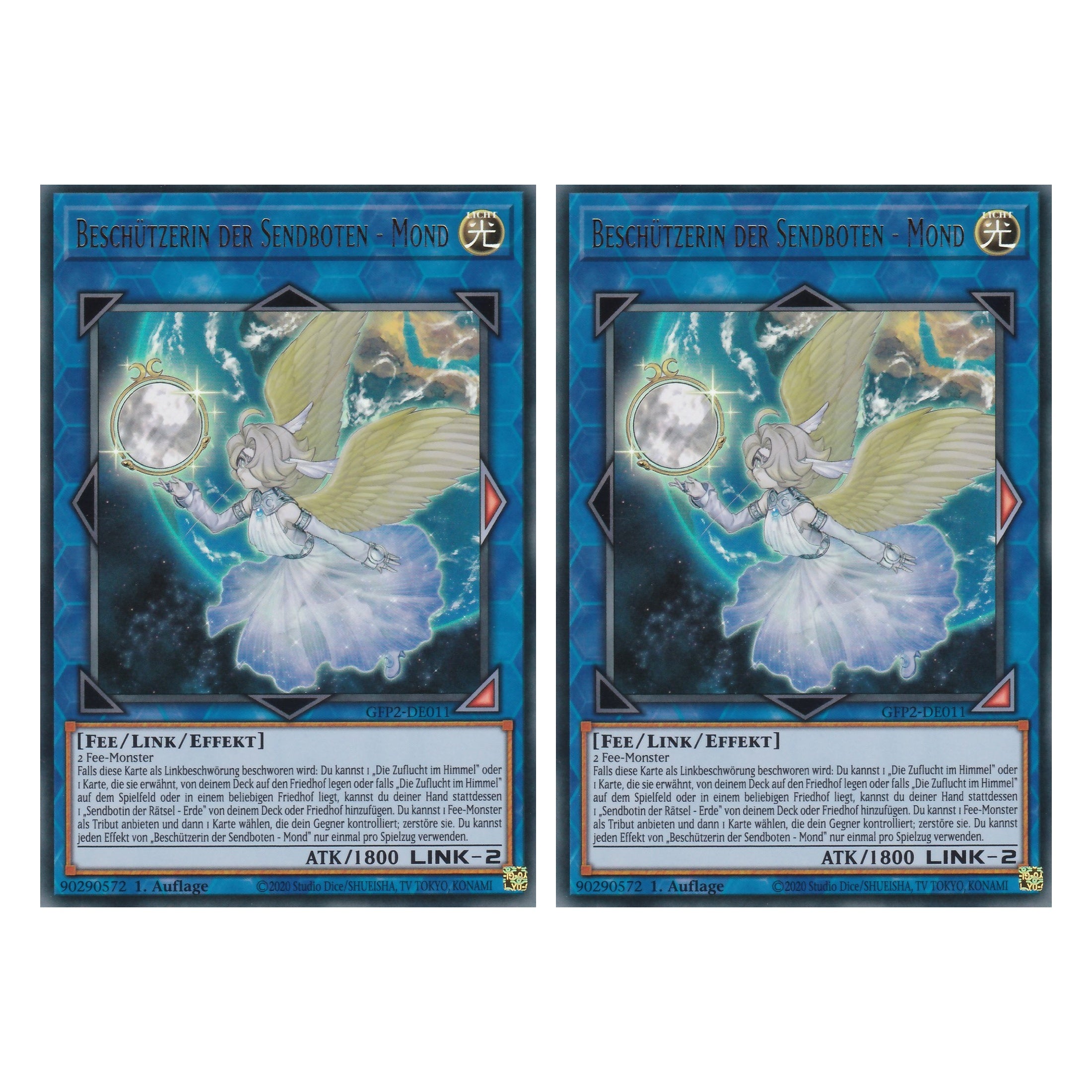 Beschützerin der Sendboten - Mond - GFP2-DE011 - Ultra Rare - Deutsch - 1. Auflage - Ghost from the Past II The Second Hunting - Yu-Gi-Oh! - Duo Set (2 Stück)