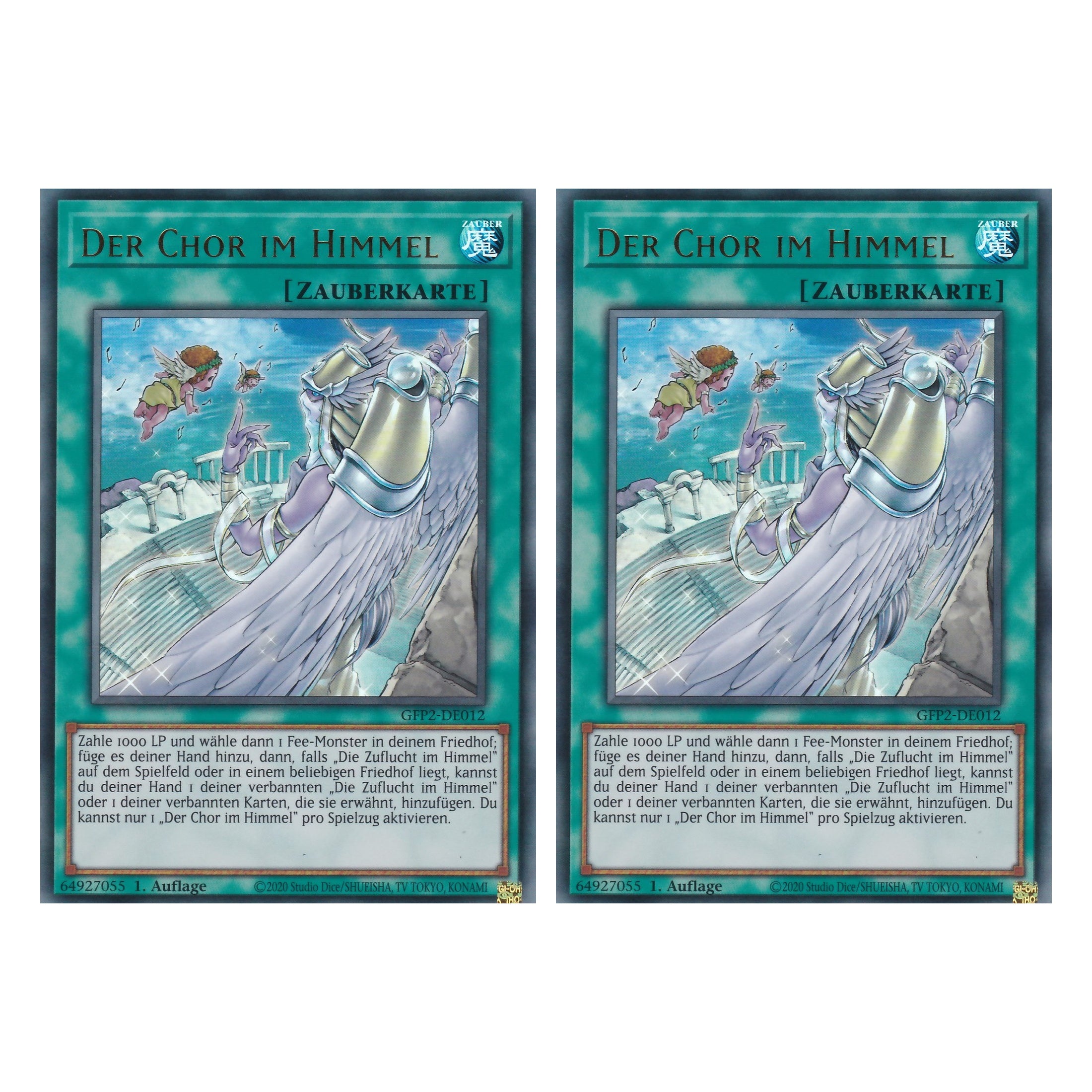 Der Chor im Himmel - GFP2-DE012 - Ultra Rare - Deutsch - 1. Auflage - Ghost from the Past II The Second Hunting - Yu-Gi-Oh! - Duo Set (2 Stück)