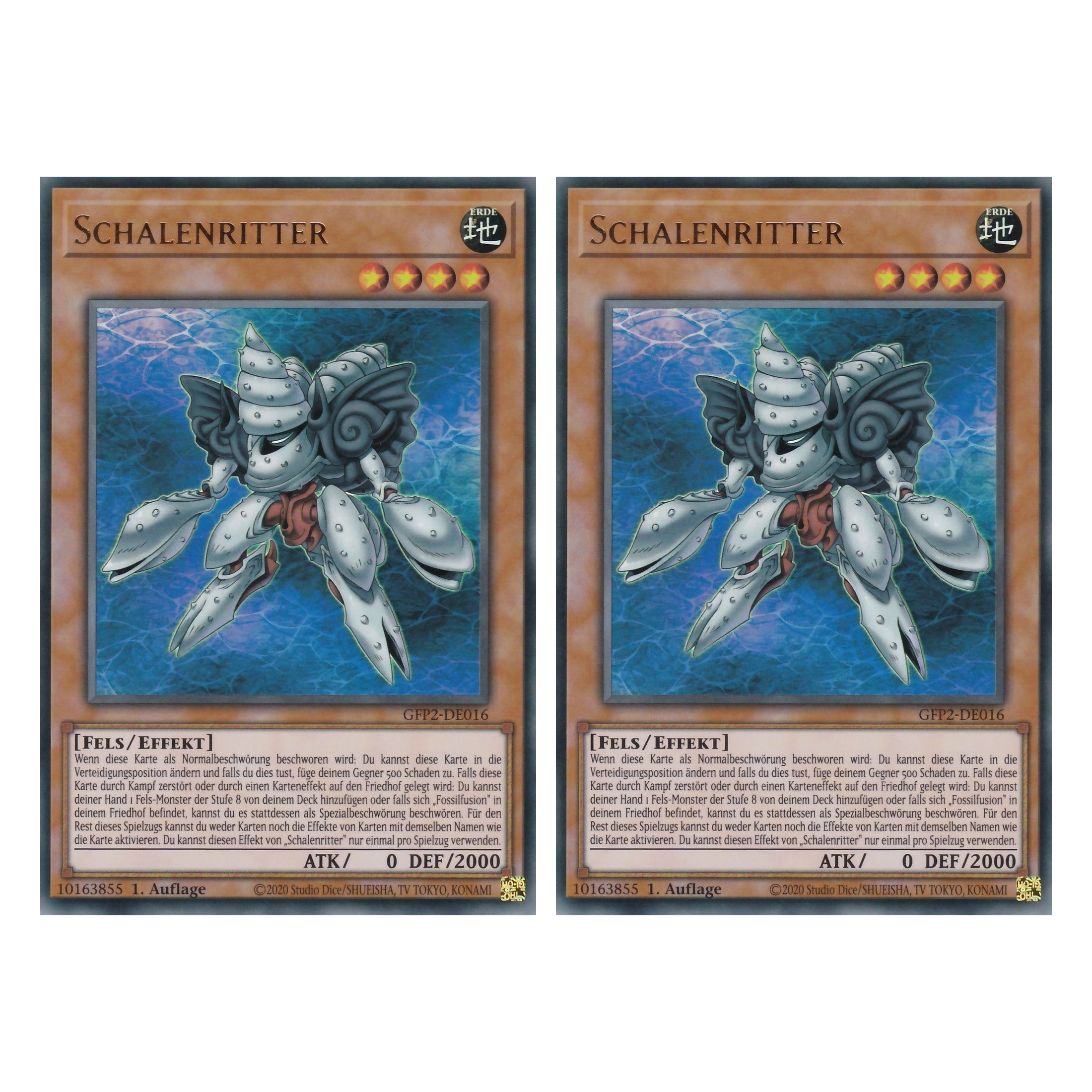 Schalenritter - GFP2-DE016 - Ultra Rare - Deutsch - 1. Auflage - Ghost from the Past II The Second Hunting - Yu-Gi-Oh! - Duo Set (2 Stück)