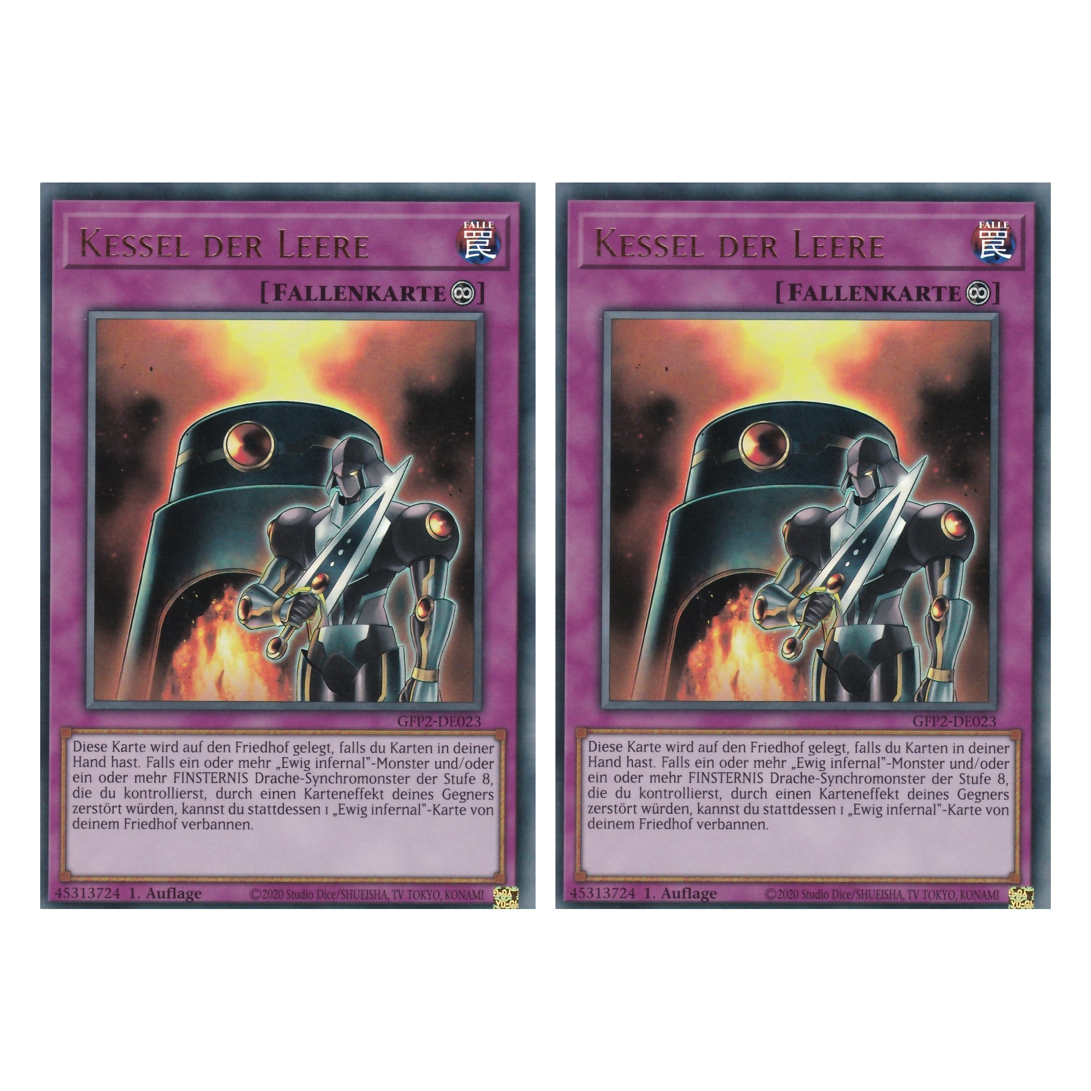 Kessel der Leere - GFP2-DE023 - Ultra Rare - Deutsch - 1. Auflage - Ghost from the Past II The Second Hunting - Yu-Gi-Oh! - Duo Set (2 Stück)