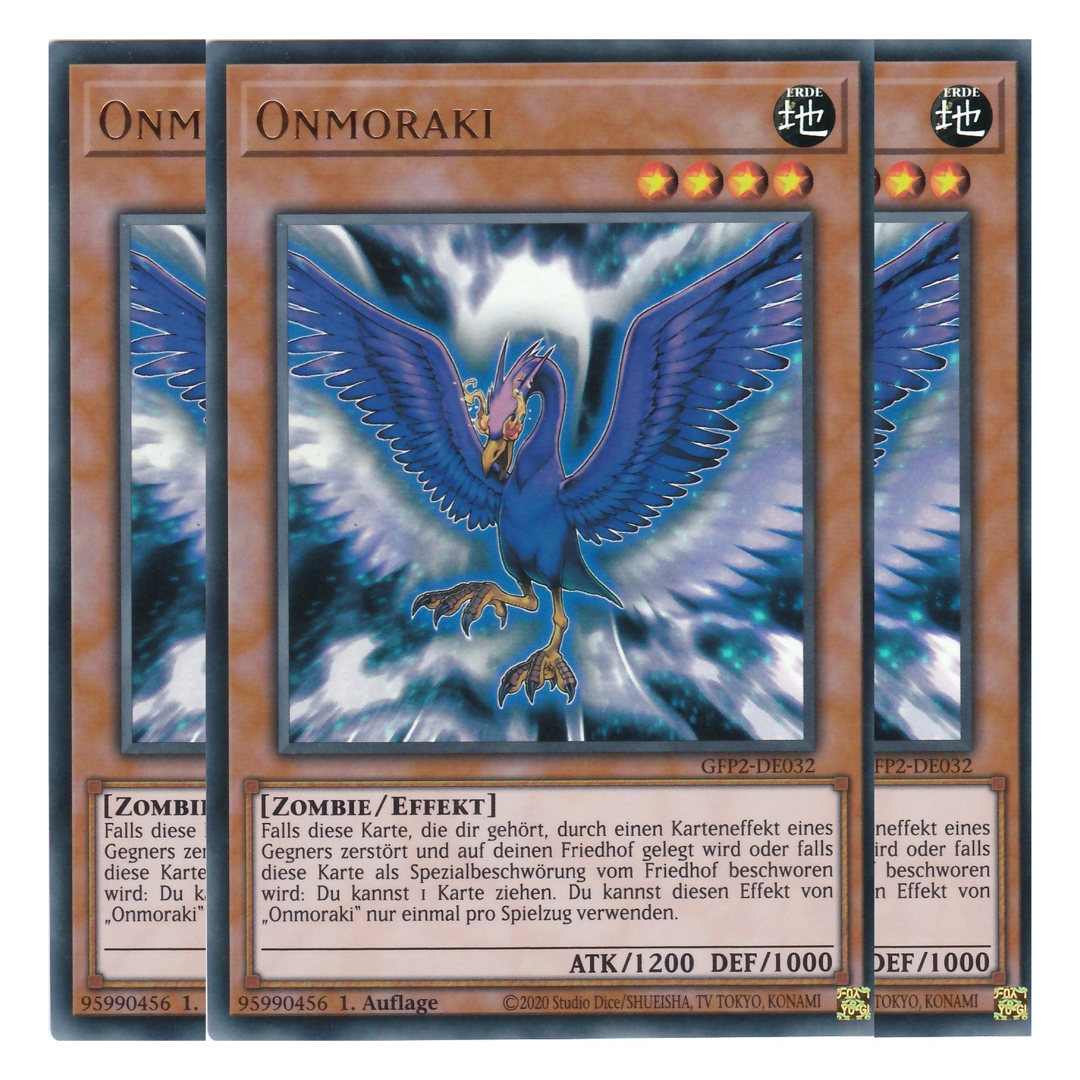Onmoraki - GFP2-DE032 - Ultra Rare - Deutsch - 1. Auflage - Ghost from the Past II The Second Hunting - Yu-Gi-Oh! - Playset (3 Kopien)