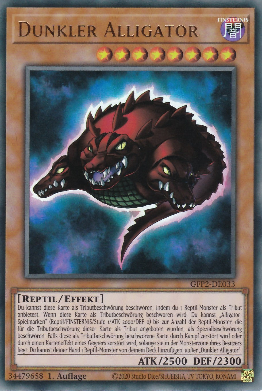 Dunkler Alligator - GFP2-DE033 - Ultra Rare - Deutsch - 1. Auflage - Ghosts From the Past: The 2nd Haunting