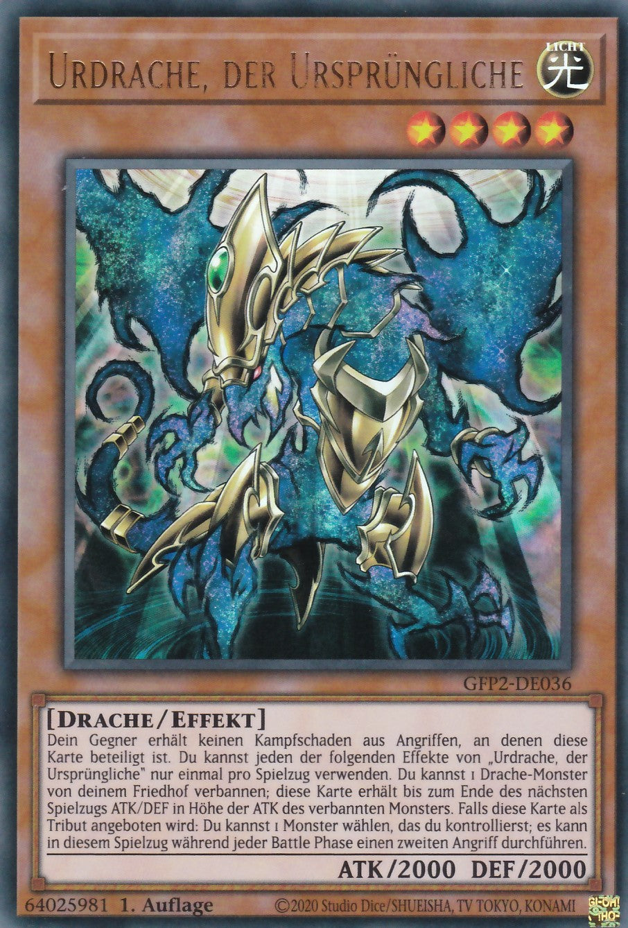 Urdrache, der Ursprüngliche - GFP2-DE036 - Ultra Rare - Deutsch - 1. Auflage - Ghosts From the Past: The 2nd Haunting