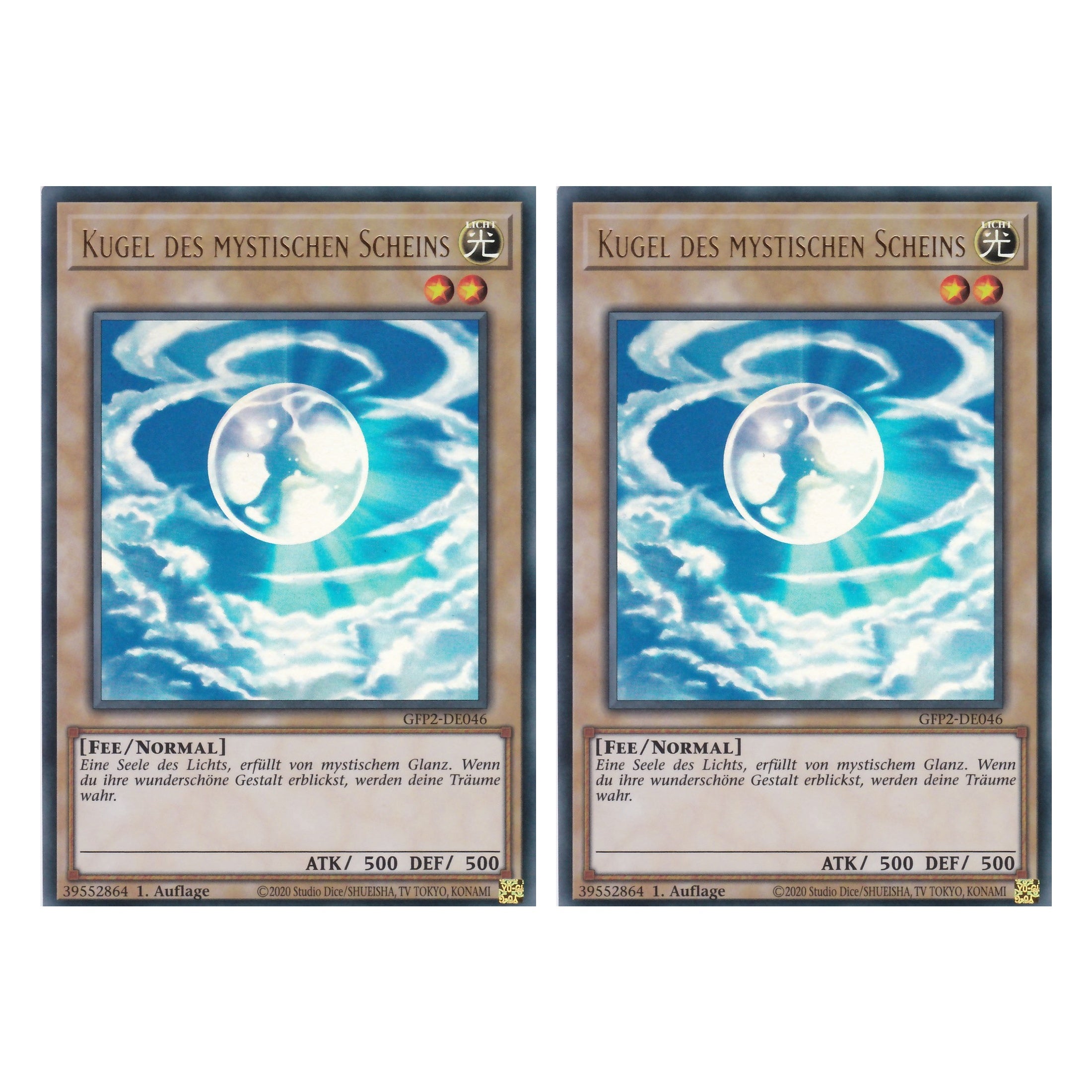 Kugel des mystischen Scheins - GFP2-DE046 - Ultra Rare - Deutsch - 1. Auflage - Ghost from the Past II The Second Hunting - Yu-Gi-Oh! - Duo Set (2 Stück)