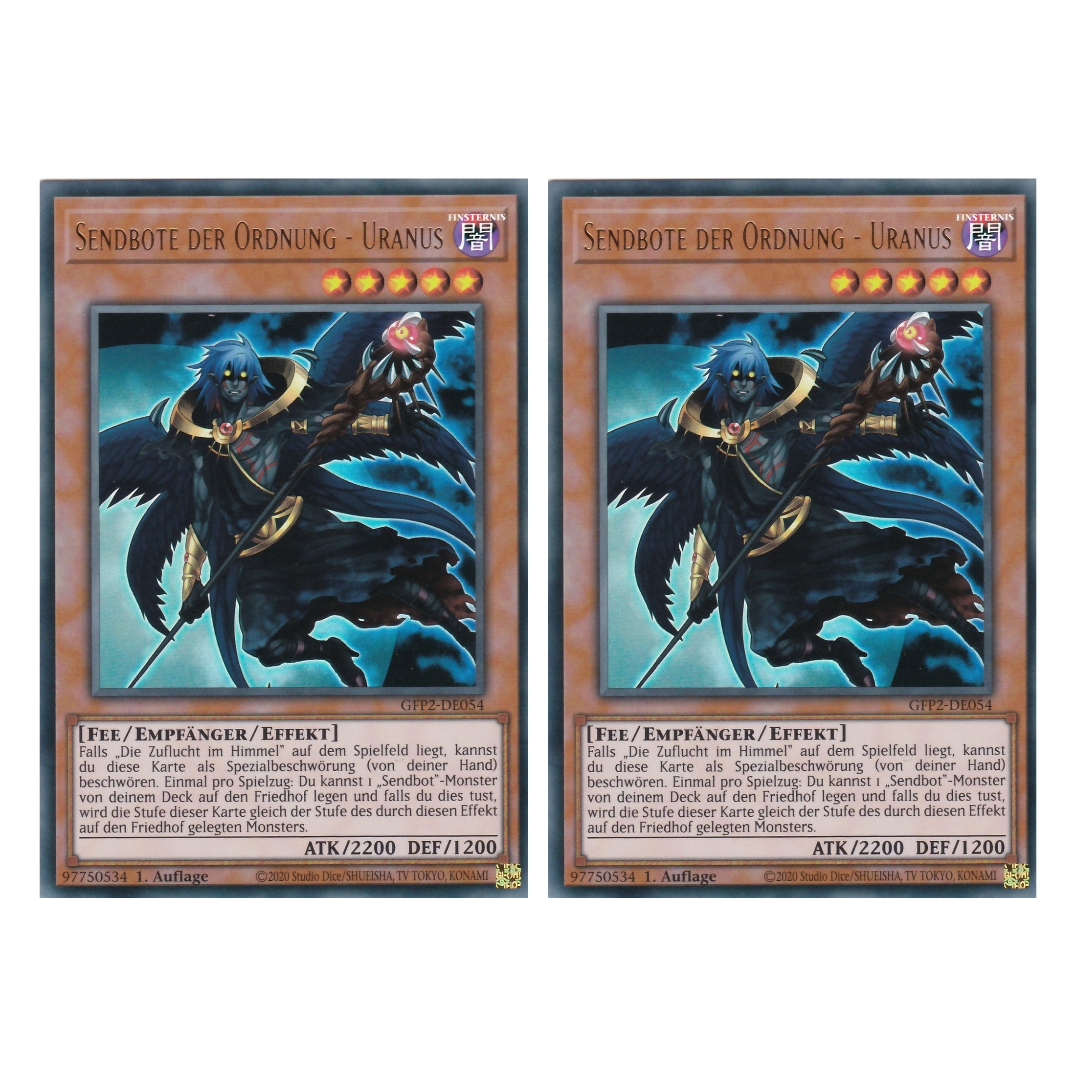 Sendbote der Ordnung - Uranus - GFP2-DE054 - Ultra Rare - Deutsch - 1. Auflage - Ghost from the Past II The Second Hunting - Yu-Gi-Oh! - Duo Set (2 Stück)