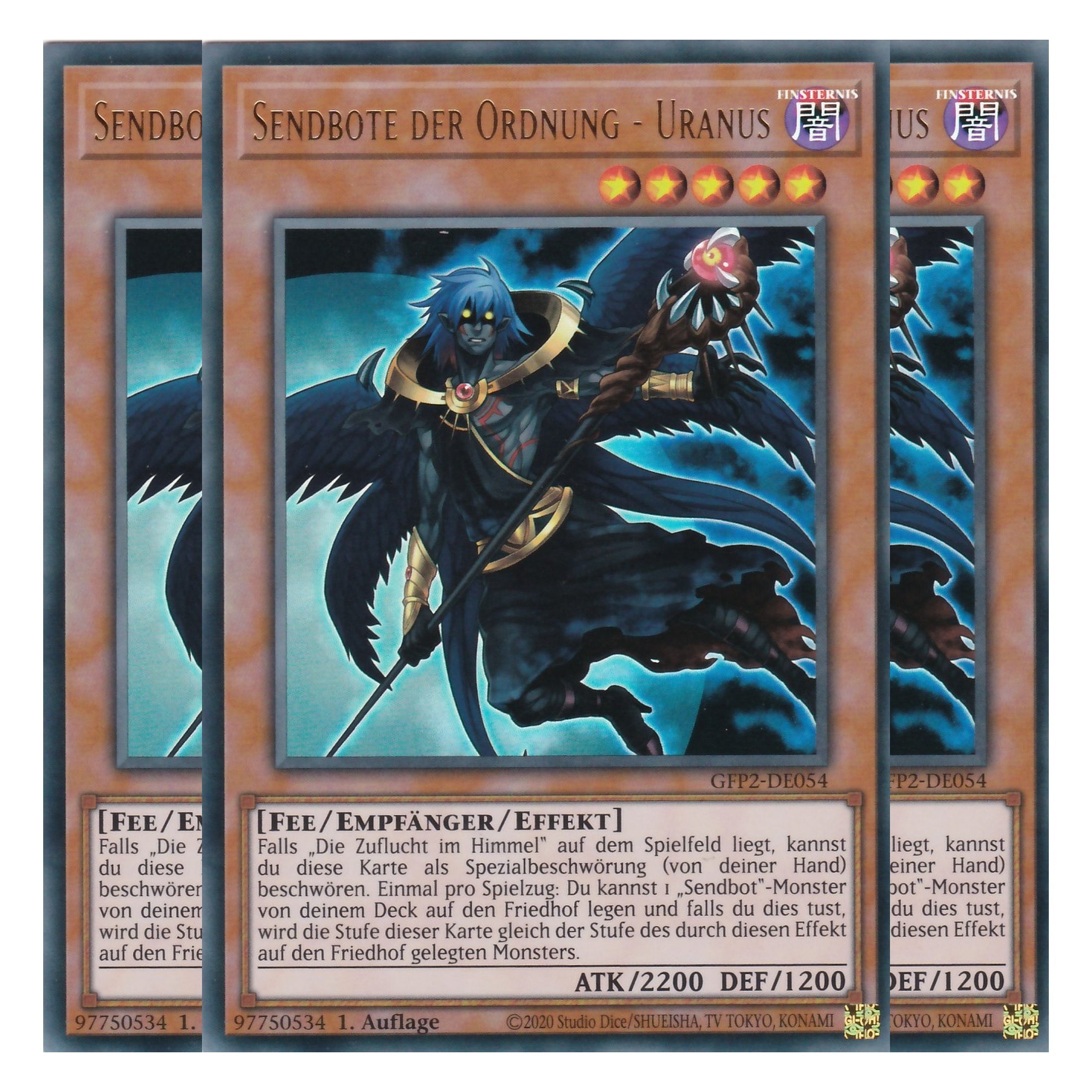 Sendbote der Ordnung - Uranus - GFP2-DE054 - Ultra Rare - Deutsch - 1. Auflage - Ghost from the Past II The Second Hunting - Yu-Gi-Oh! - Playset (3 Kopien)