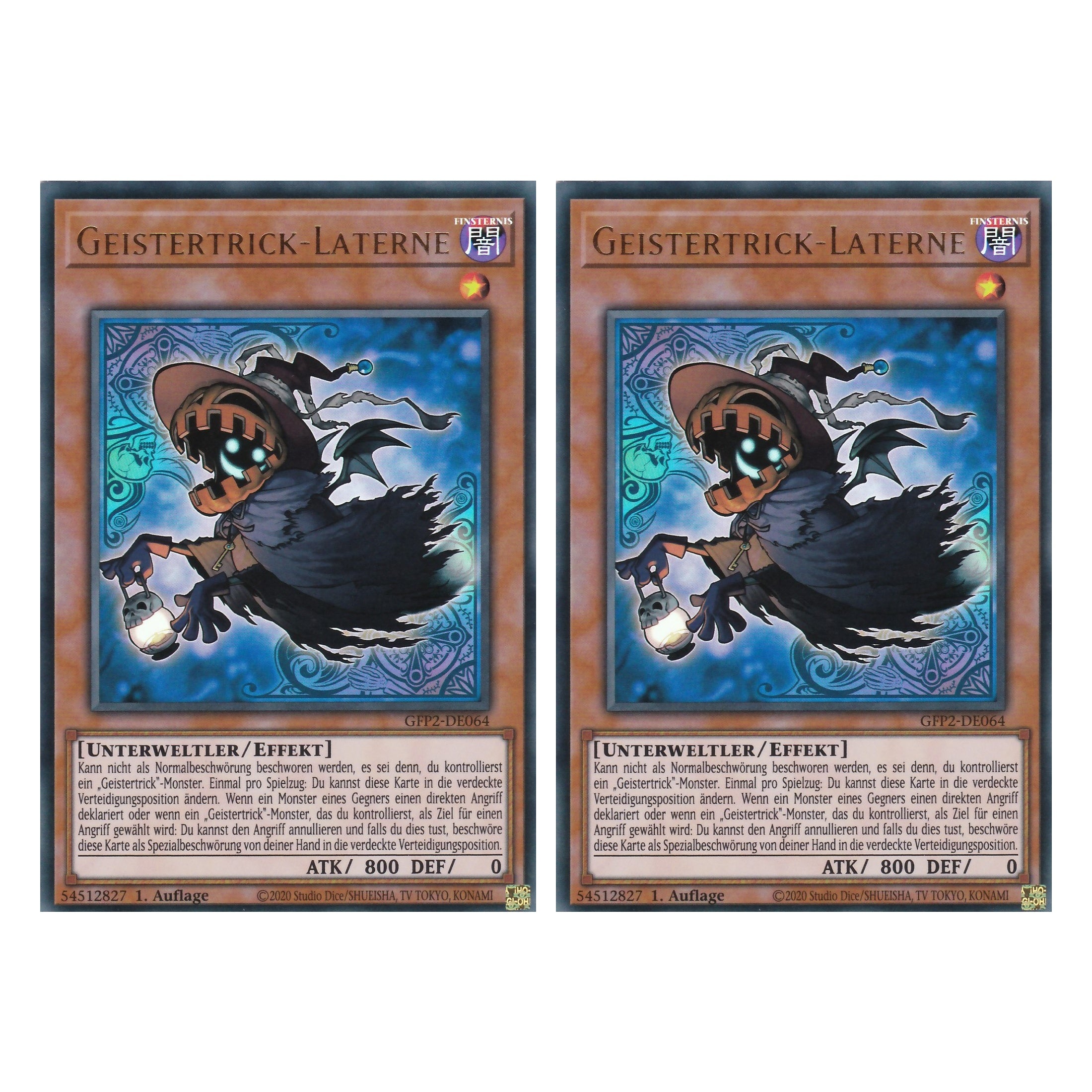 Geistertrick-Laterne - GFP2-DE064 - Ultra Rare - Deutsch - 1. Auflage - Ghost from the Past II The Second Hunting - Yu-Gi-Oh! - Duo Set (2 Stück)