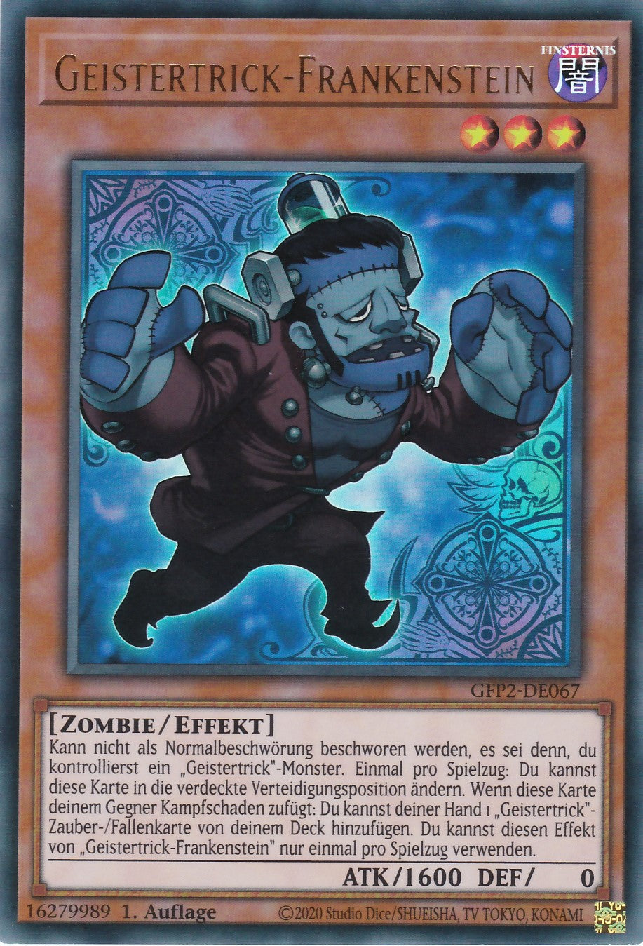 Geistertrick-Frankenstein - GFP2-DE067 - Ultra Rare - Deutsch - 1. Auflage - Ghosts From the Past: The 2nd Haunting