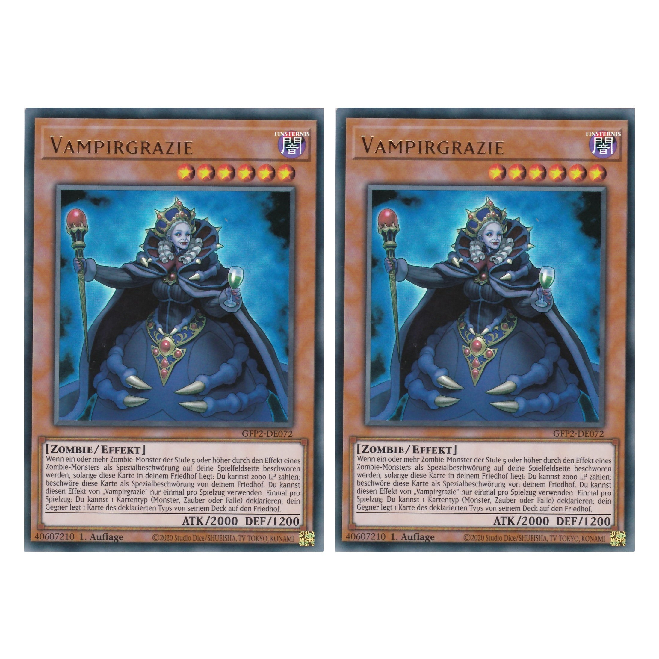 Vampirgrazie - GFP2-DE072 - Ultra Rare - Deutsch - 1. Auflage - Ghost from the Past II The Second Hunting - Yu-Gi-Oh! - Duo Set (2 Stück)