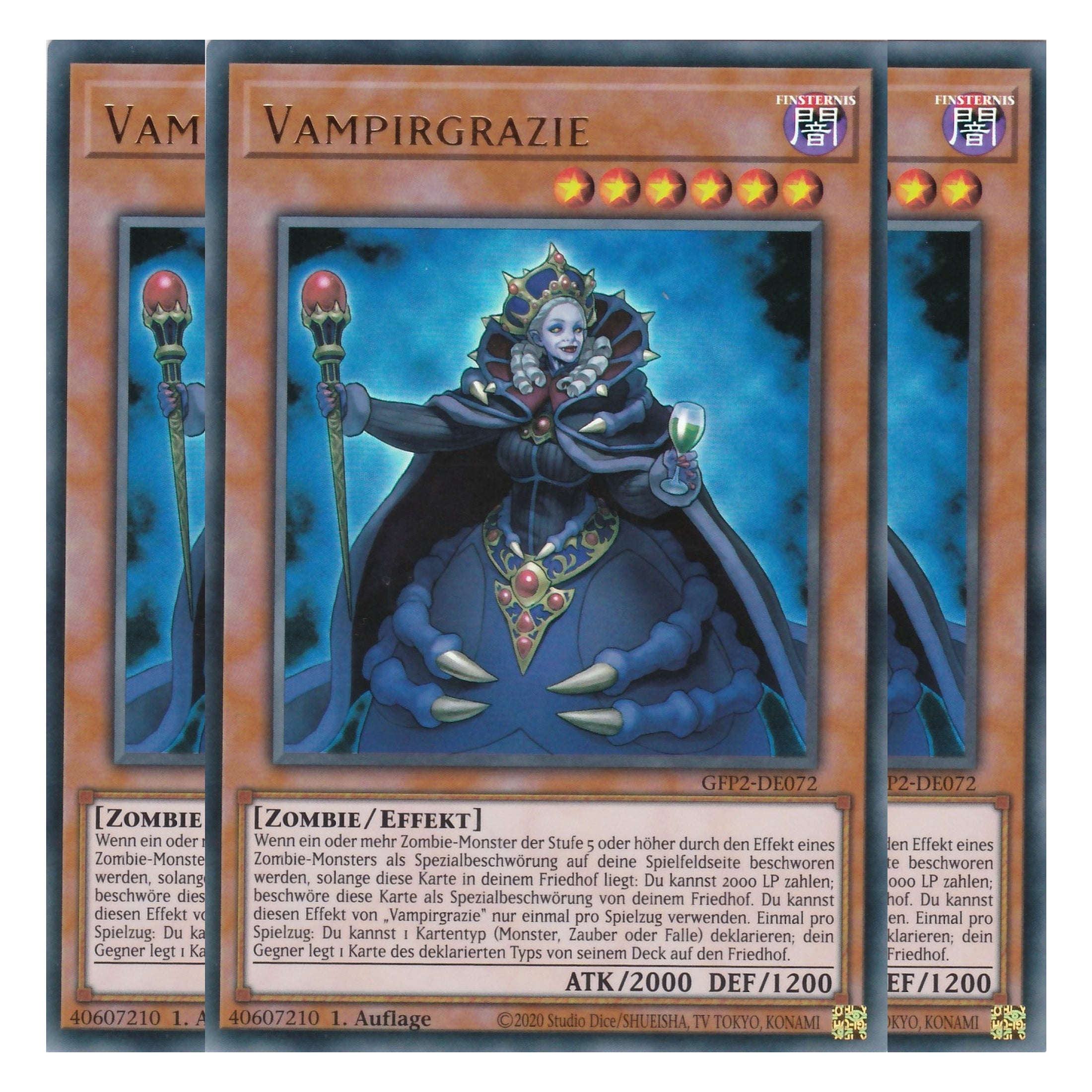 Vampirgrazie - GFP2-DE072 - Ultra Rare - Deutsch - 1. Auflage - Ghost from the Past II The Second Hunting - Yu-Gi-Oh! - Playset (3 Kopien)