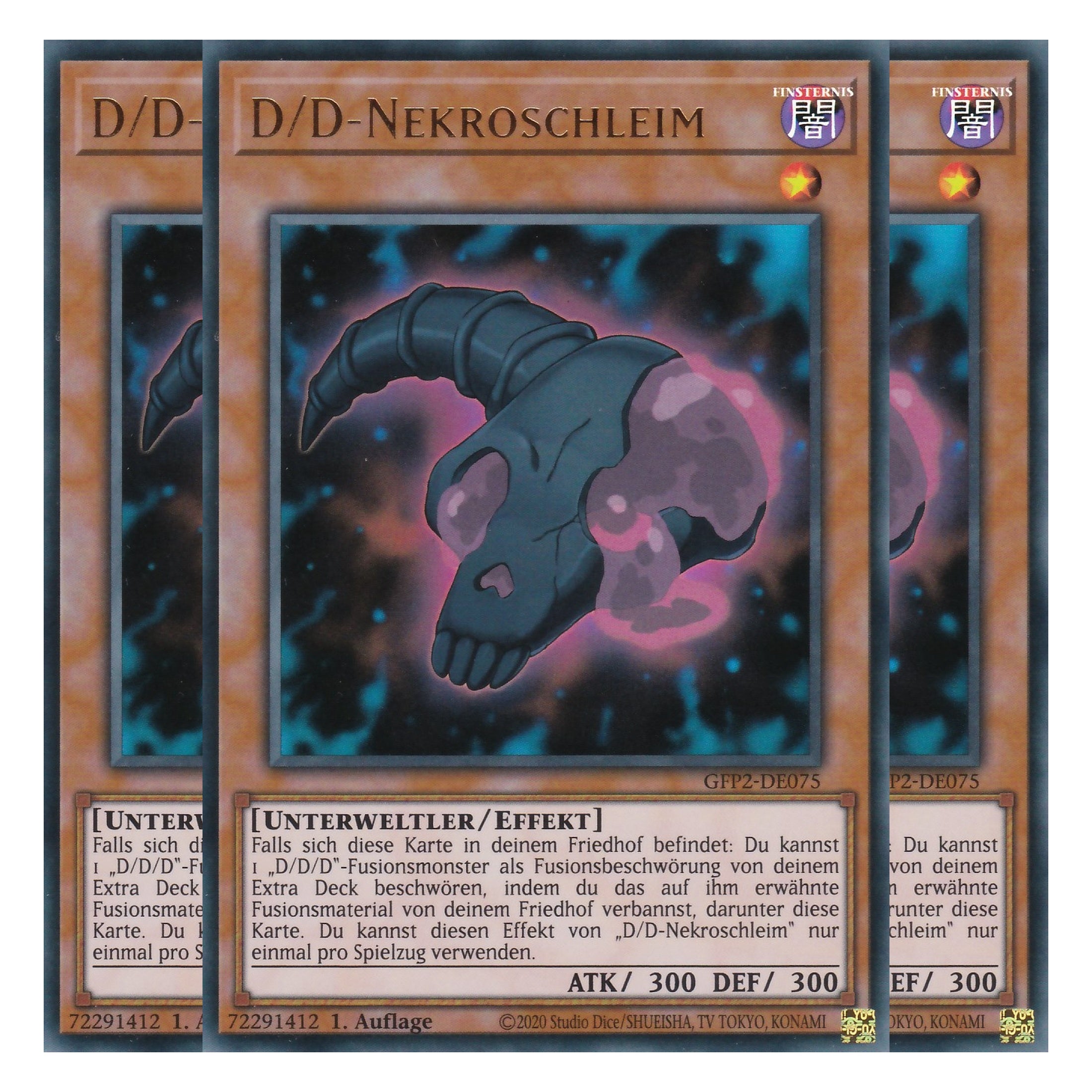 D/D-Nekroschleim - GFP2-DE075 - Ultra Rare - Deutsch - 1. Auflage - Ghost from the Past II The Second Hunting - Yu-Gi-Oh! - Playset (3 Kopien)