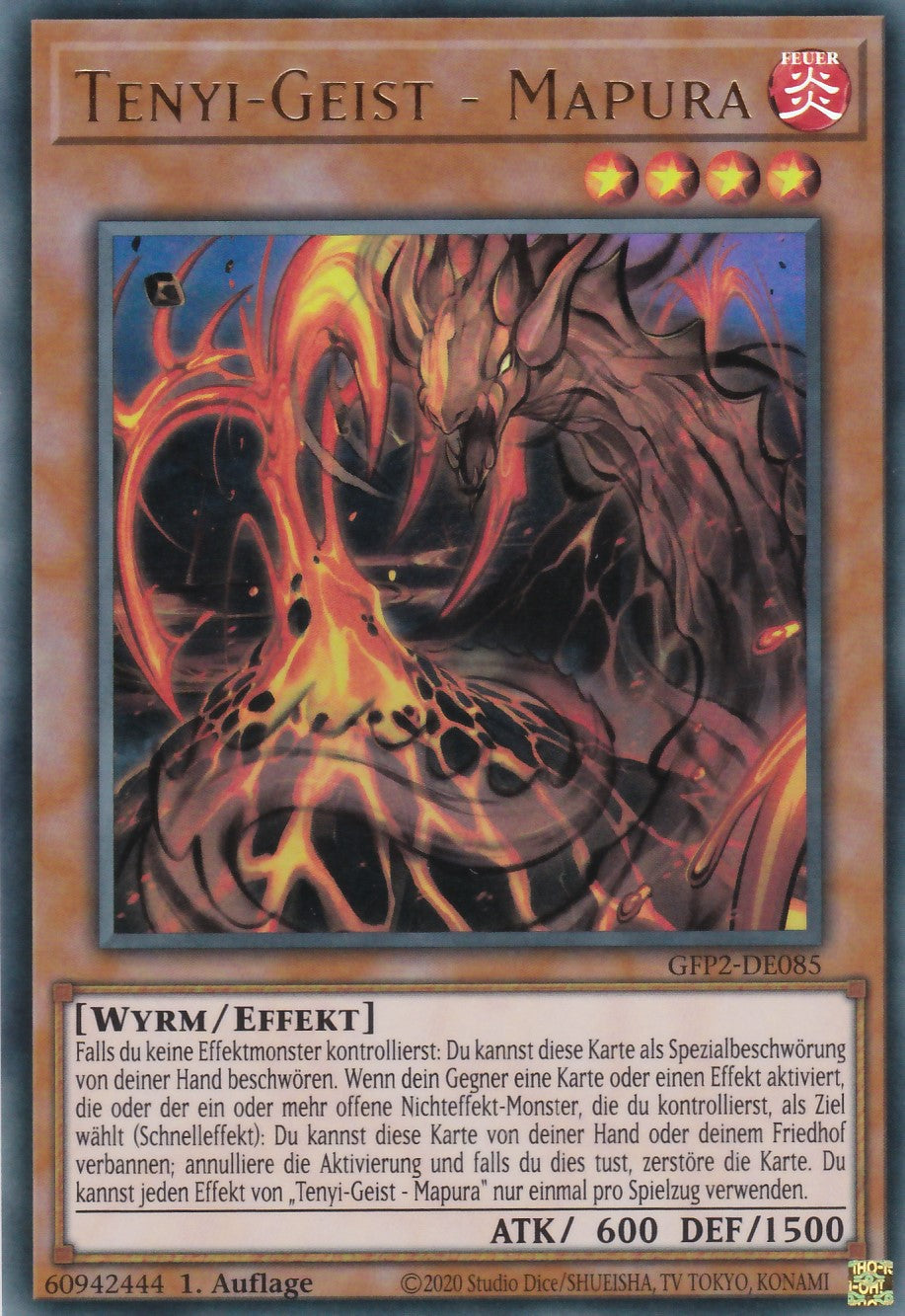 Tenyi-Geist - Mapura - GFP2-DE085 - Ultra Rare - Deutsch - 1. Auflage - Ghosts From the Past: The 2nd Haunting